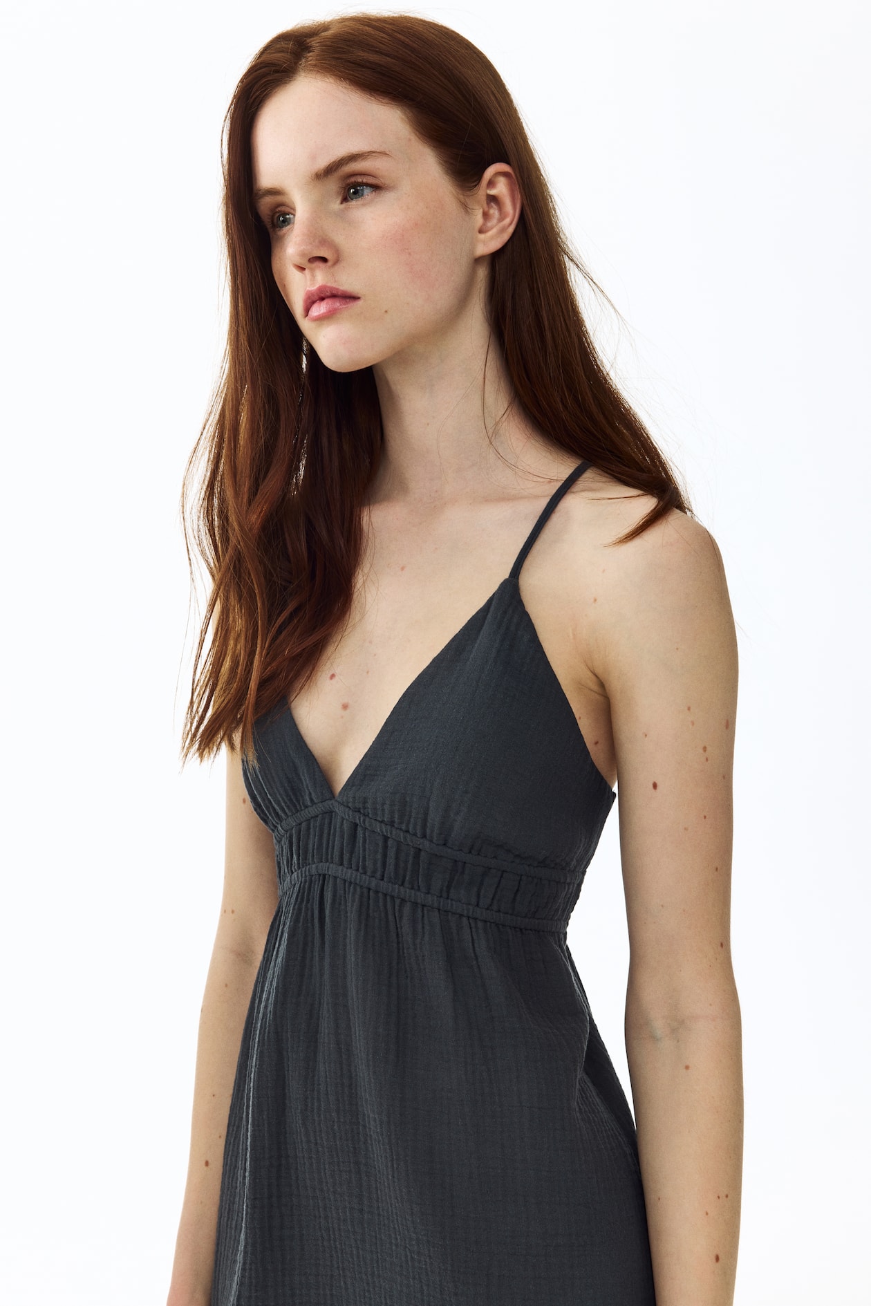 Open-Back Muslin Dress - image 3