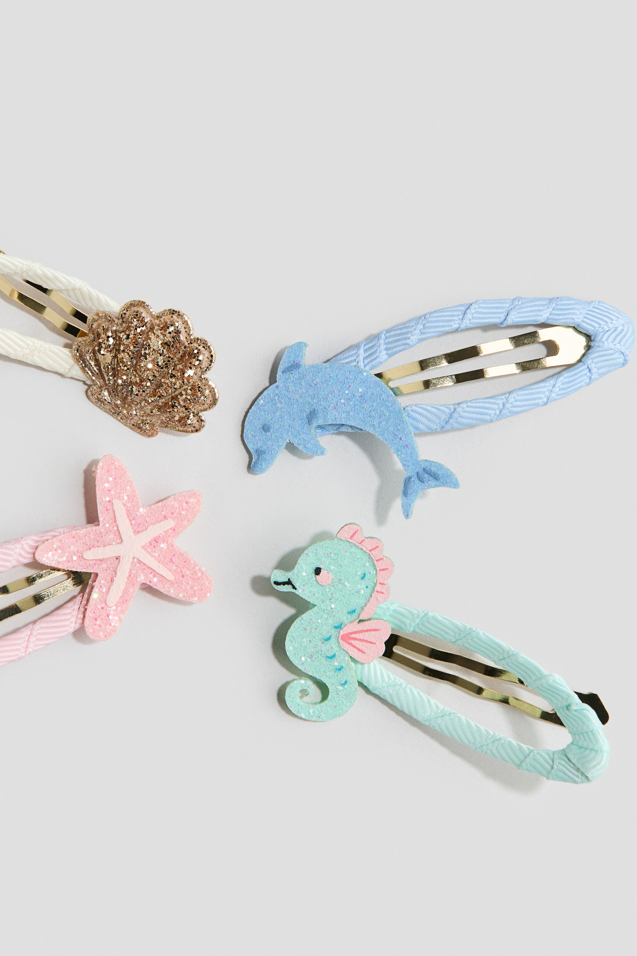 4-Pack Appliquéd Hair Clips