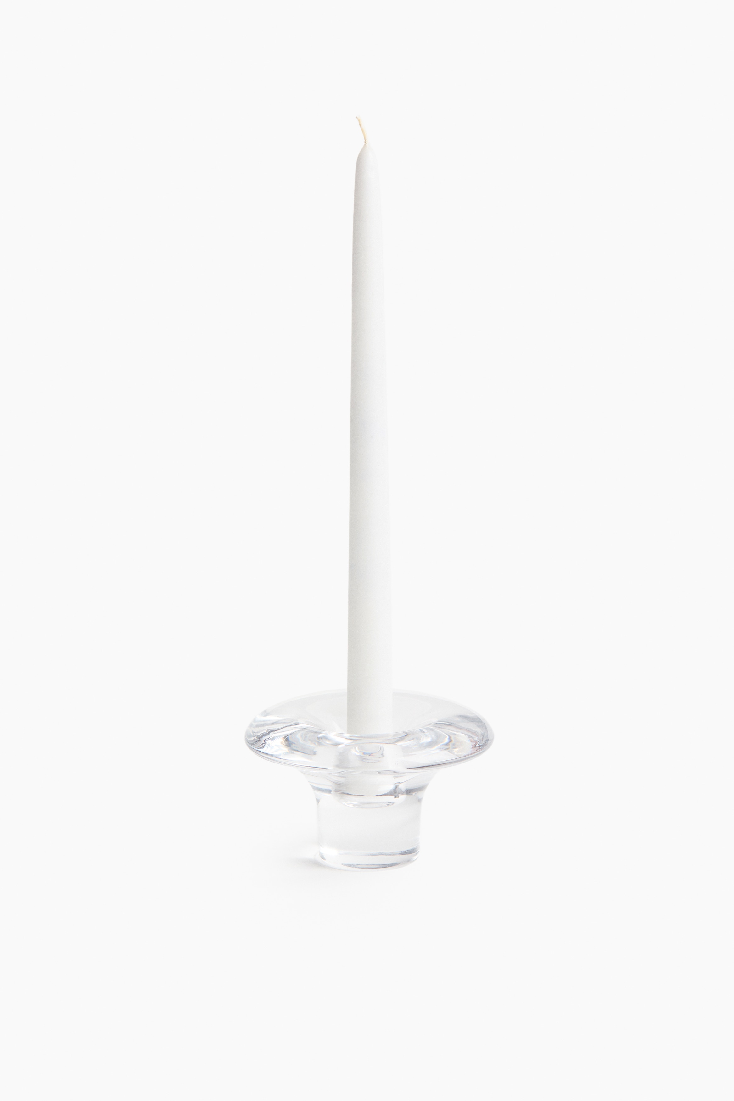 Portacandele in vetro - Trasparente/Rosa