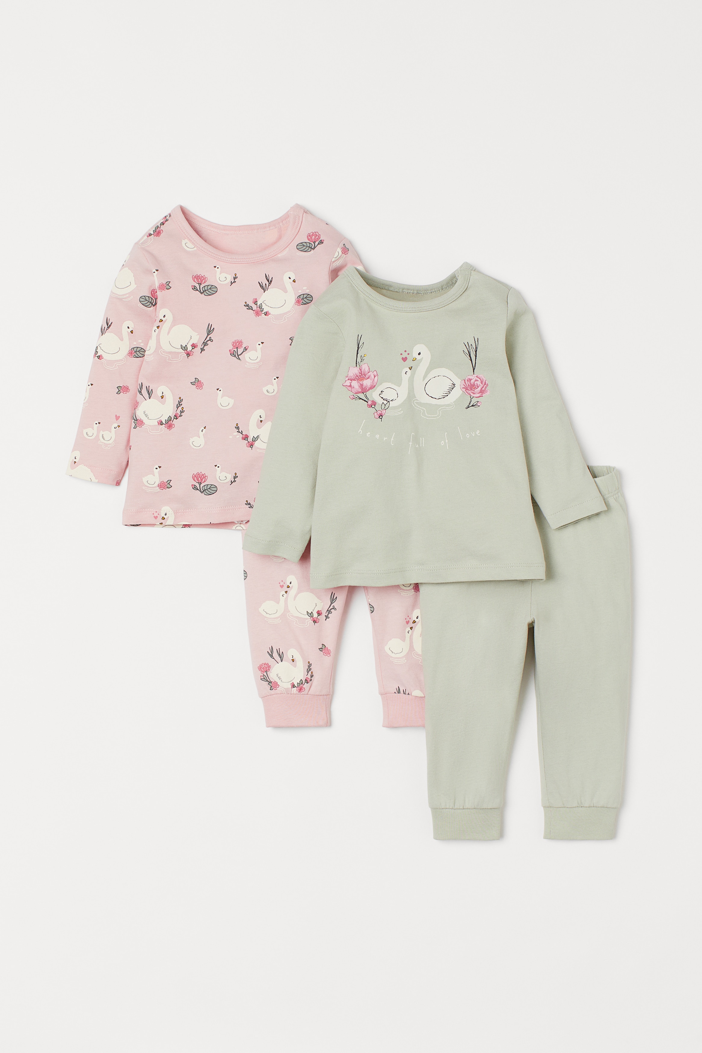 パジャマ 2組セット - ライトグレー／恐竜 - Kids | H&M JP