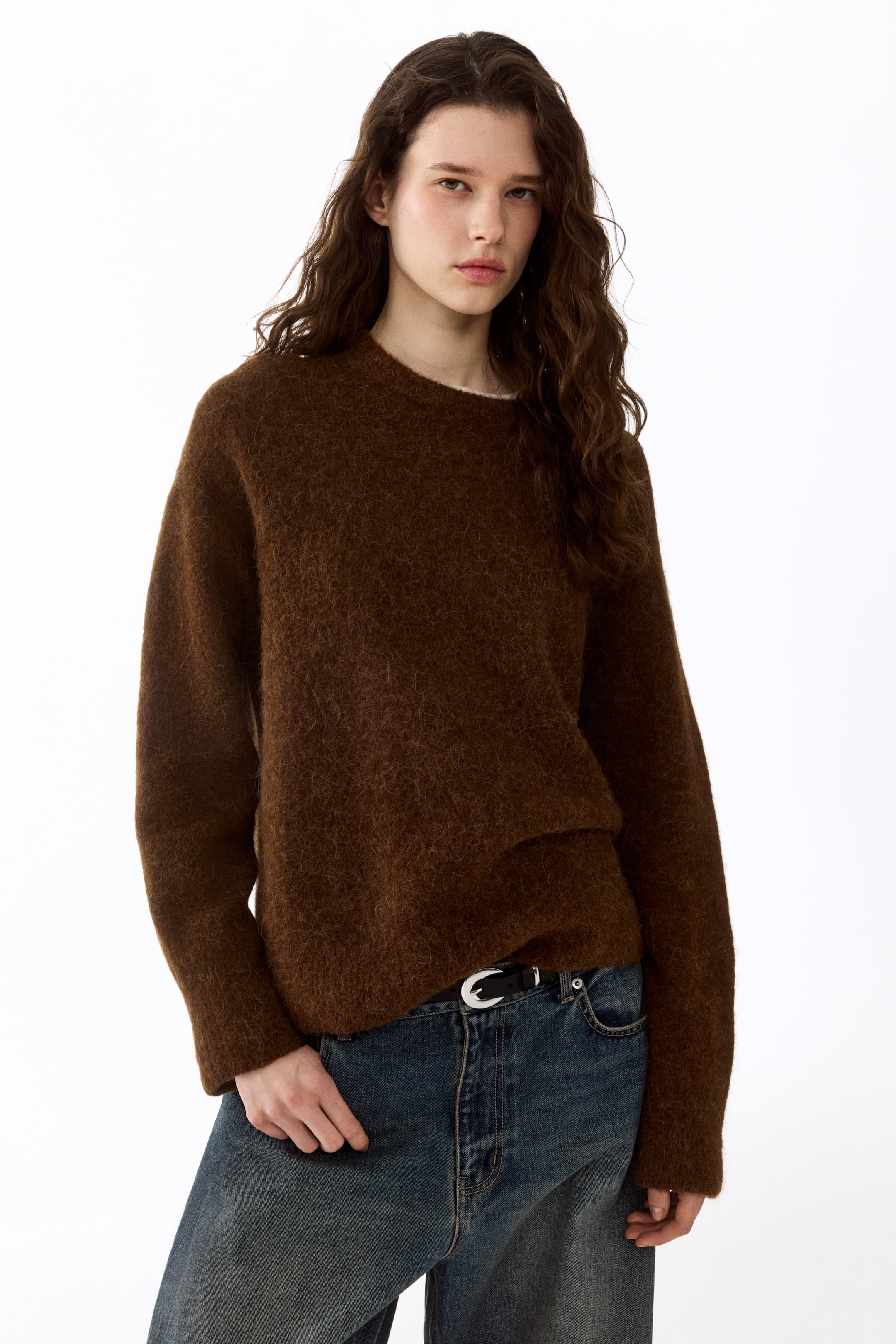 Женские свитеры H&M Oversized Alpaca-Blend Sweater — фото 5