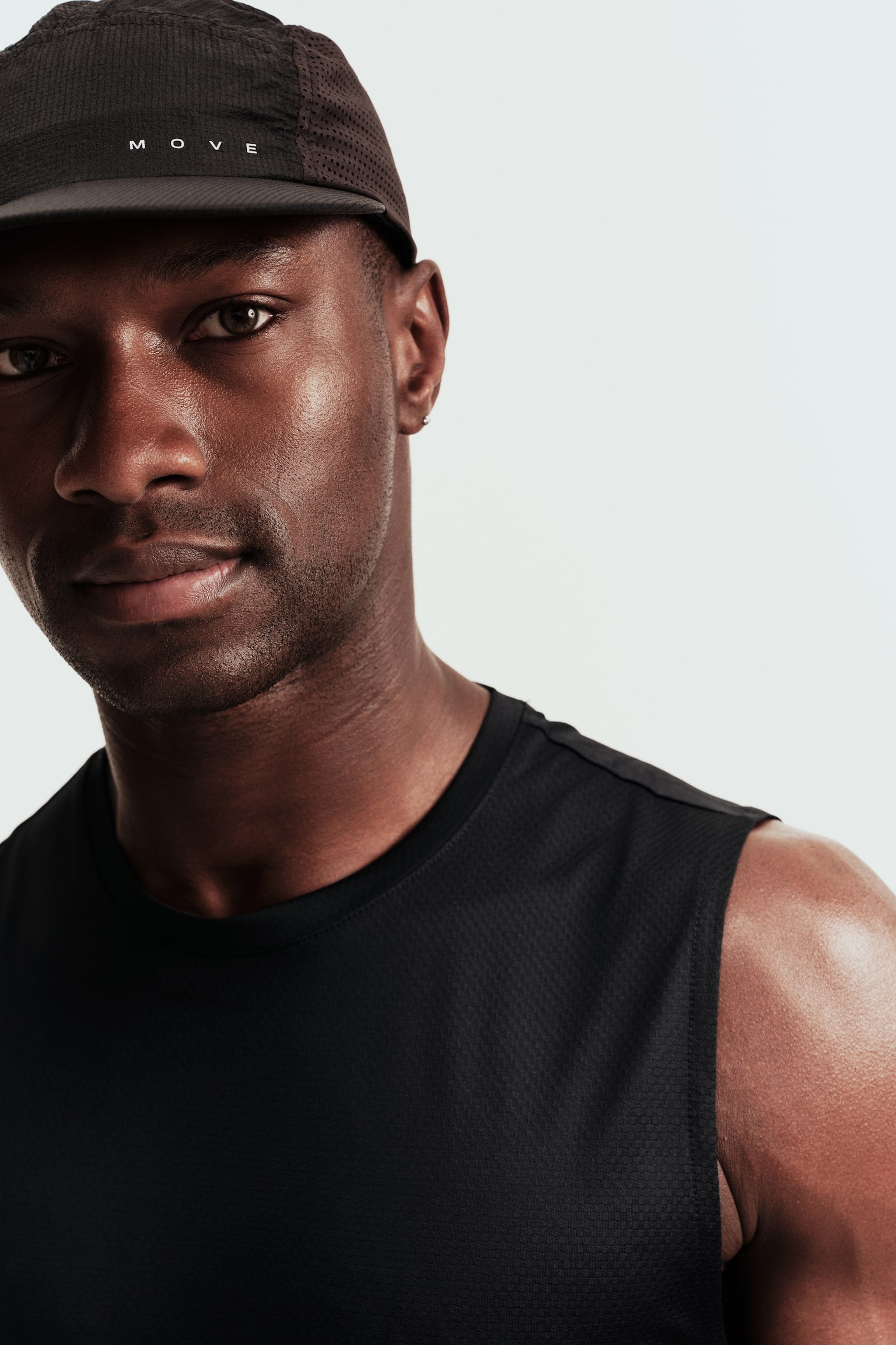 Мужской топ H&M Move Regular-Fit Sports with DryMove™, цвет: Чёрный — фото 3