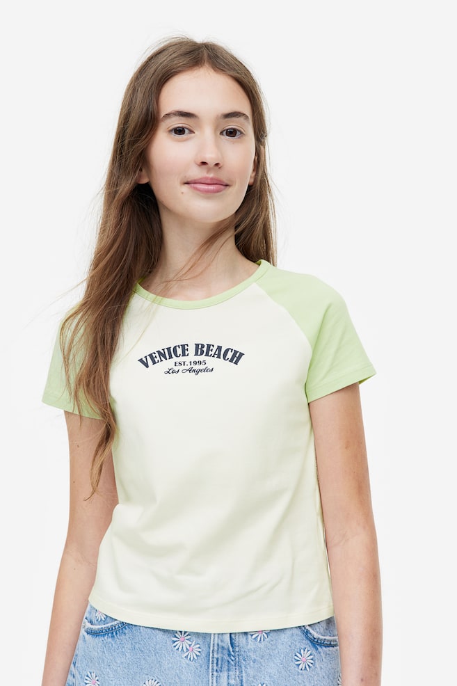 T-shirt med tryk - Lysegrøn/Venice Beach/Lysegrøn/Blomster/Hvid/Brun/Lys rosa/Blomster/dc/dc/dc - 2