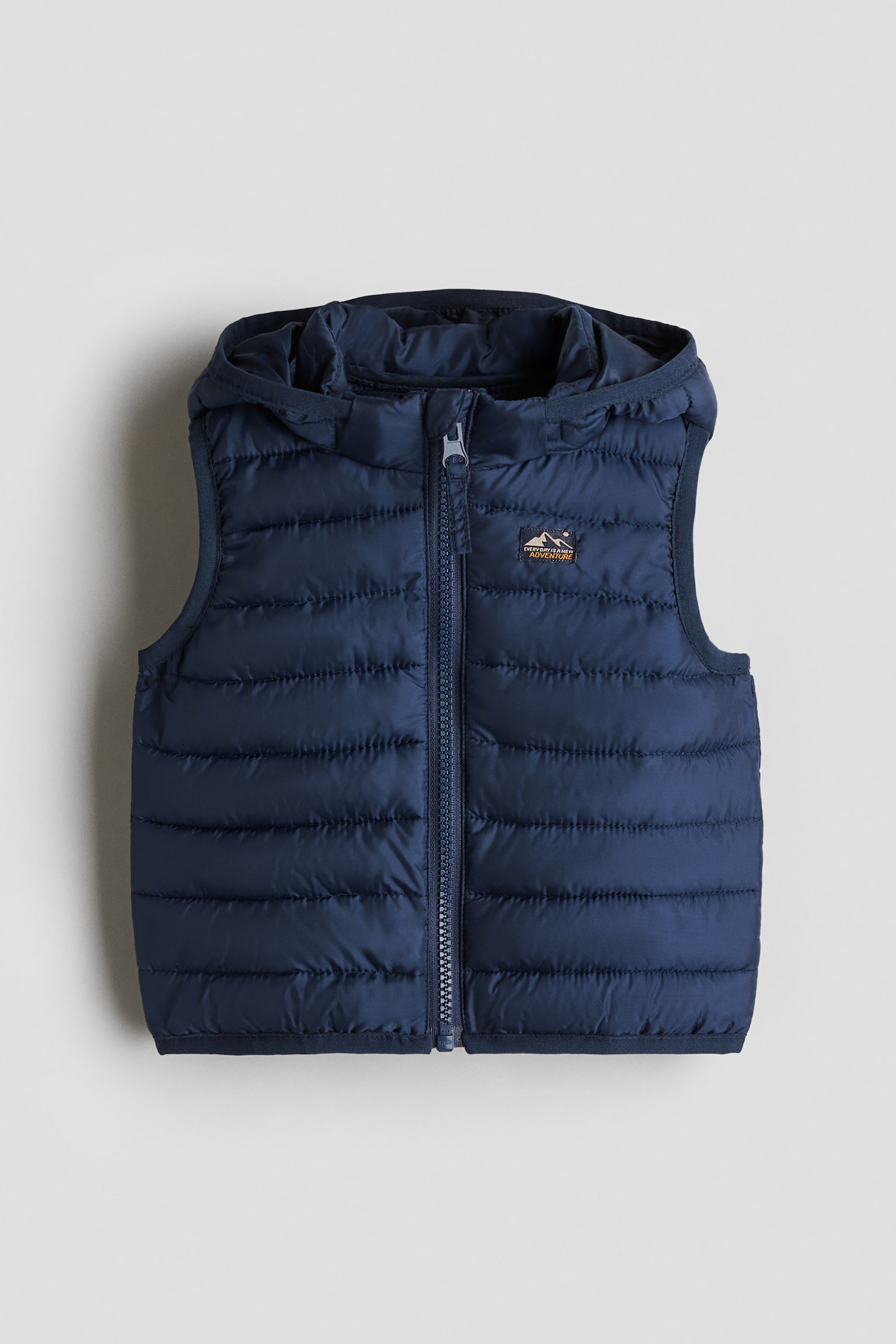 Детский жилет H&M Puffer, цвет: Тёмно-синий — фото 1