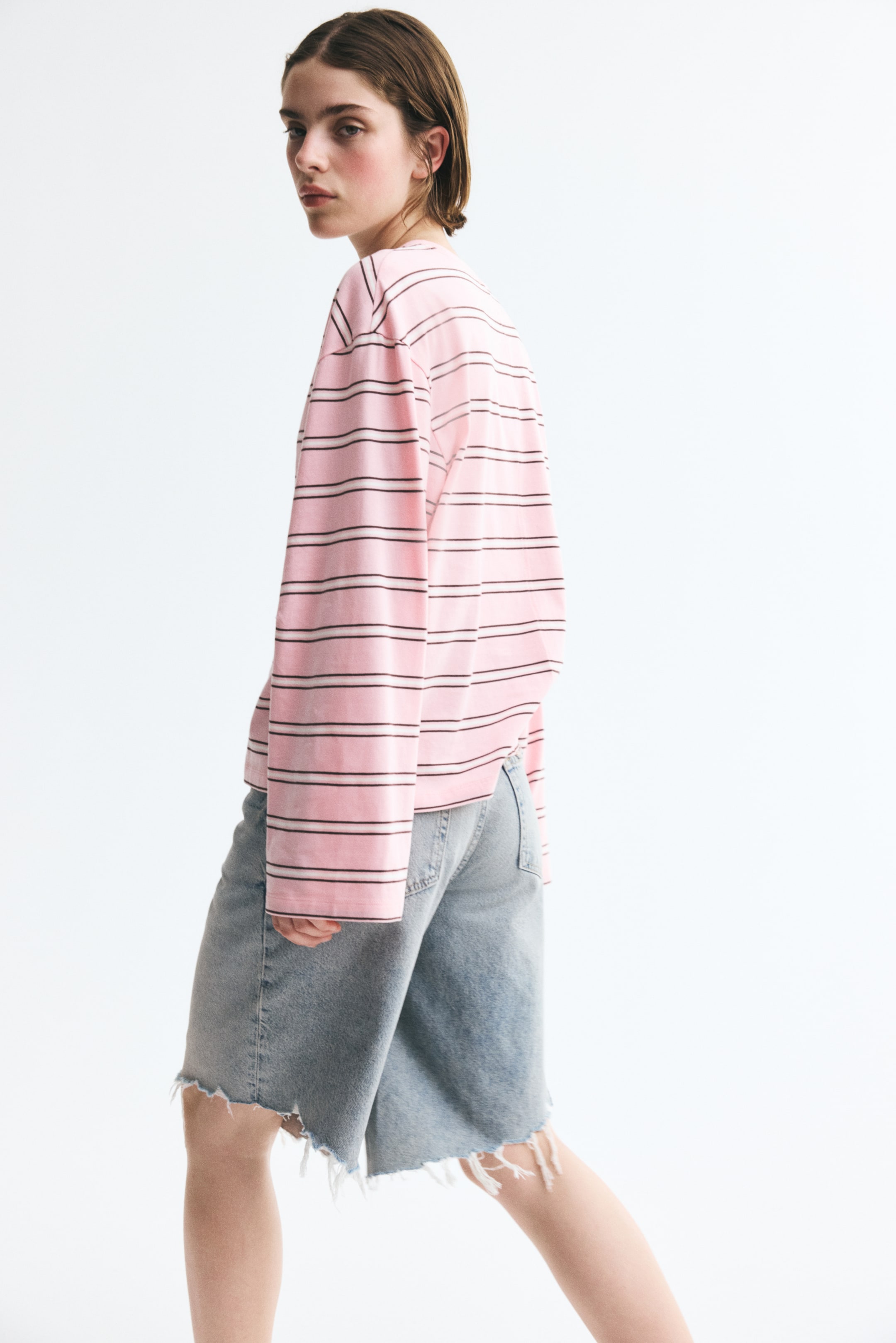 Long-Sleeved Cotton Top