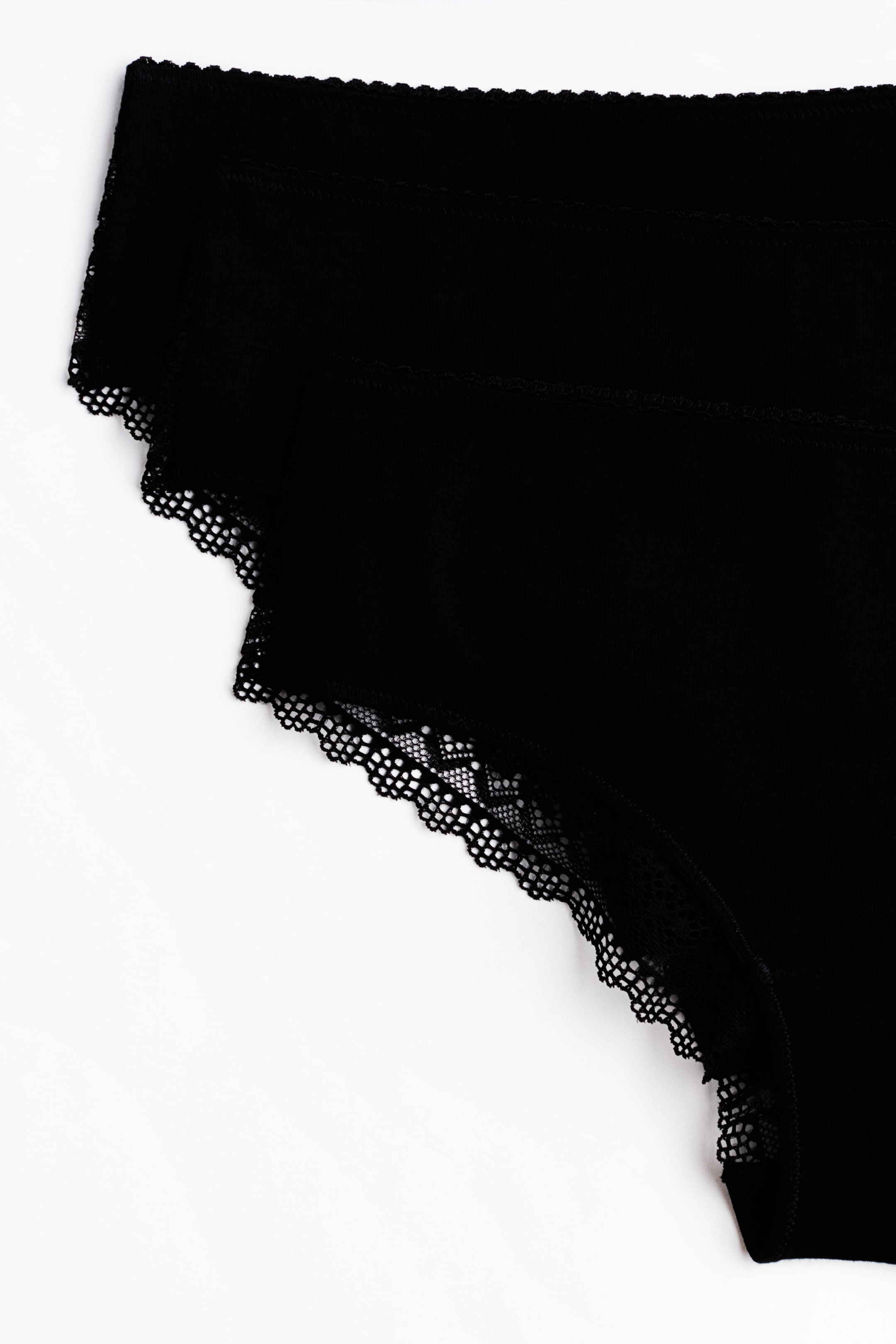 View larger image: 3-pack cotton and lace hipster briefs - Black - Ladies | H&M IN 6