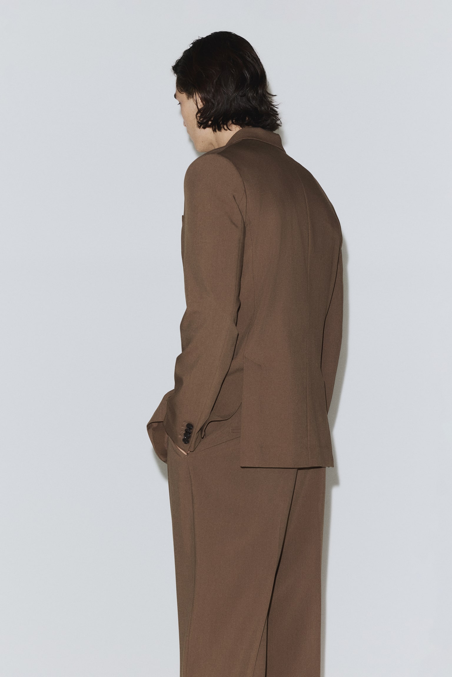 Wrinkle Resistant Relaxed Fit Suit jacket - Light brown - 4