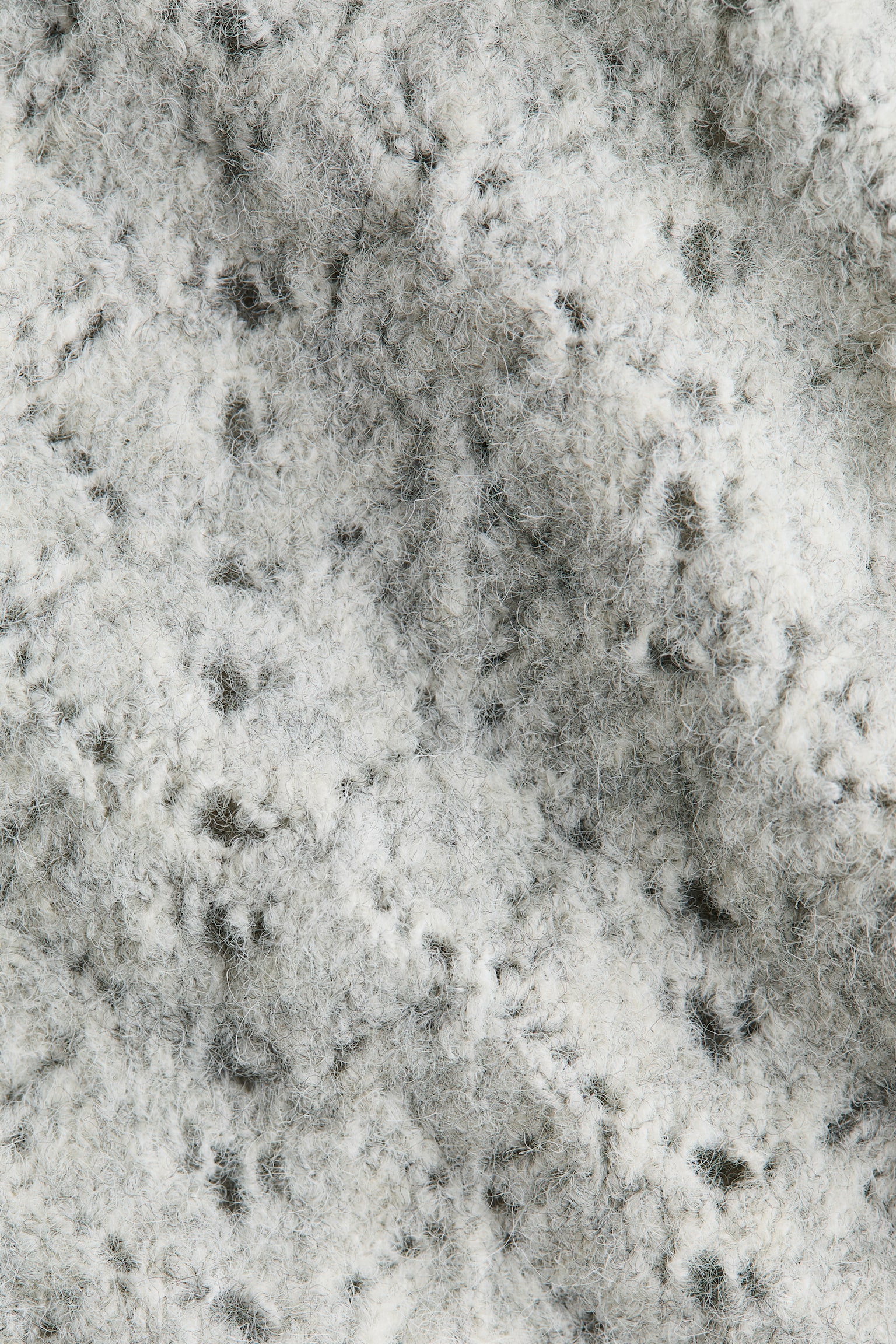 Pointellestrikket off shoulder-trøje - Lysegrå/Lyseblå/Lys rosa - 3