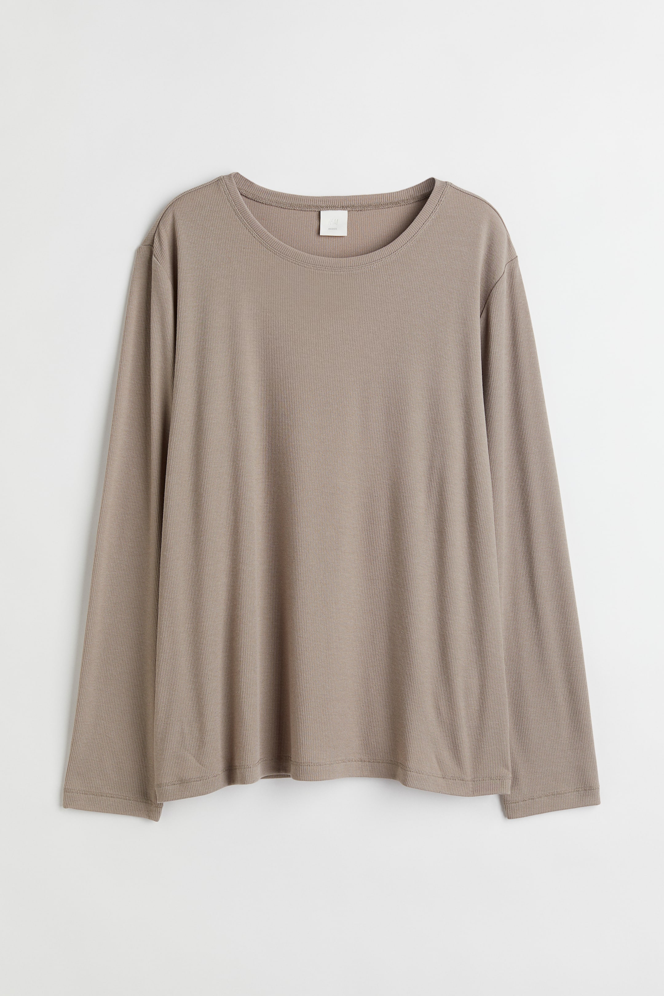 View larger image: Ribbed top - Beige - Ladies | H&M GB 1