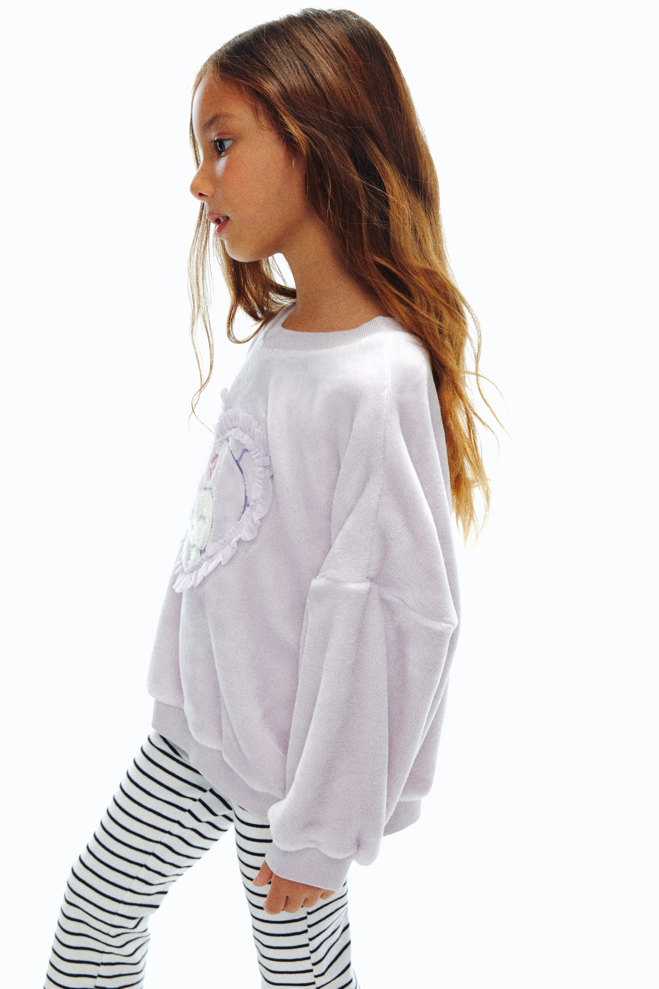 이미지 확대 보기: 디자인 파일 스웨트셔츠 - 라이트 퍼플/쿠로미 - Kids | H&M KR 3