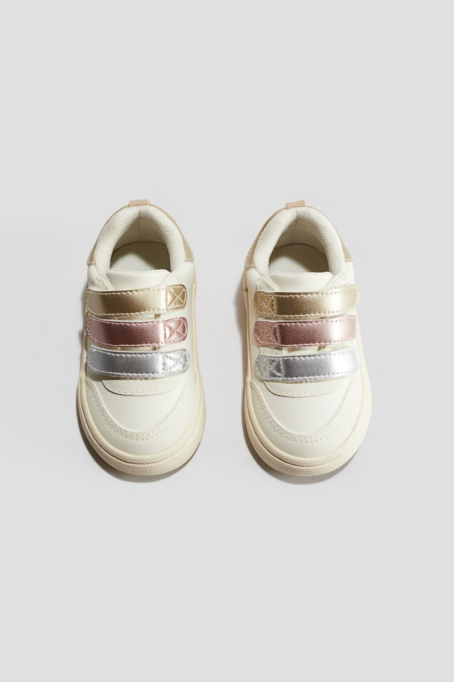 Trainers - Cream/Metallic shimmer/White - 2