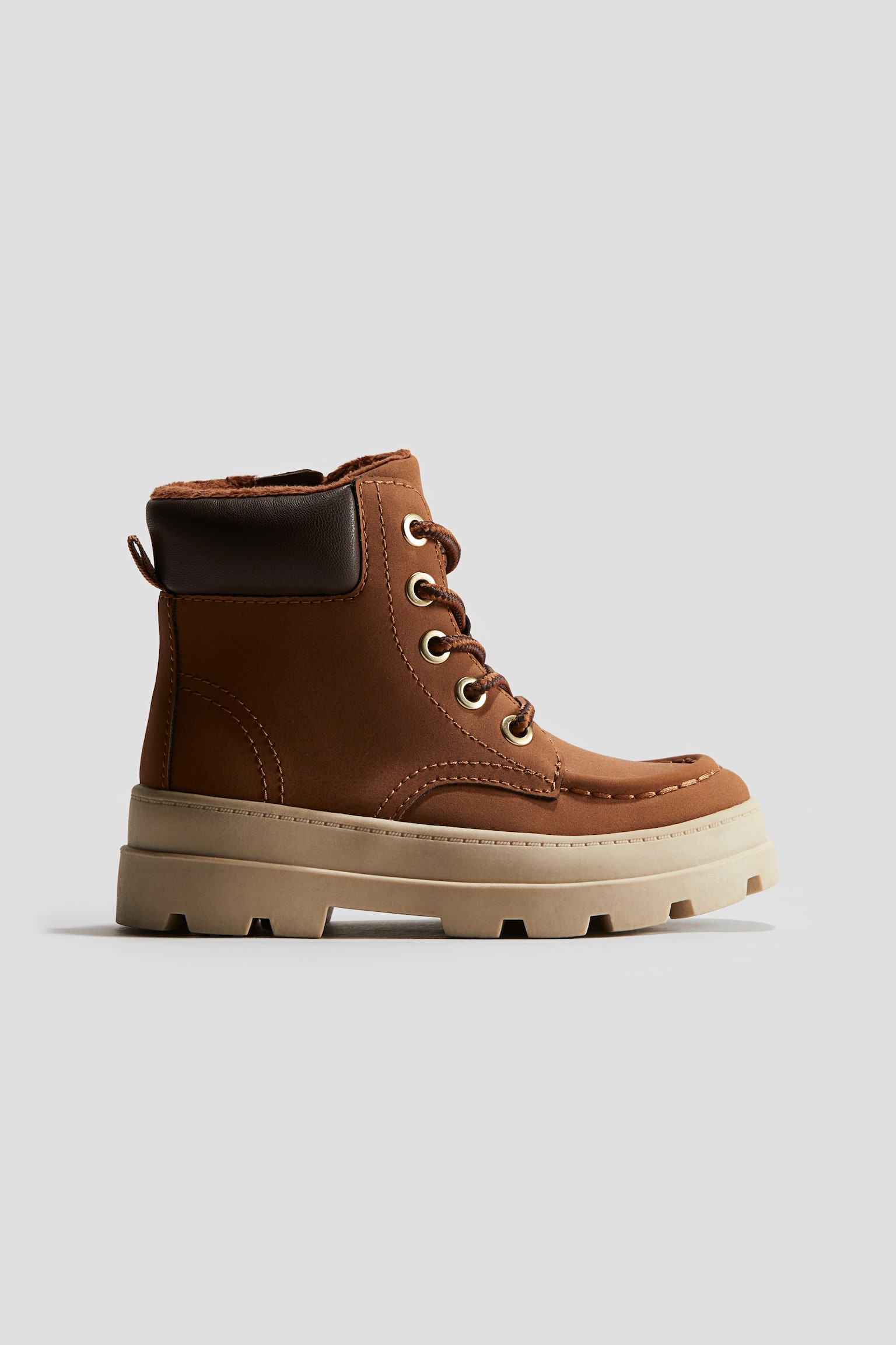 Lace-up boots - Brown/Khaki - 1