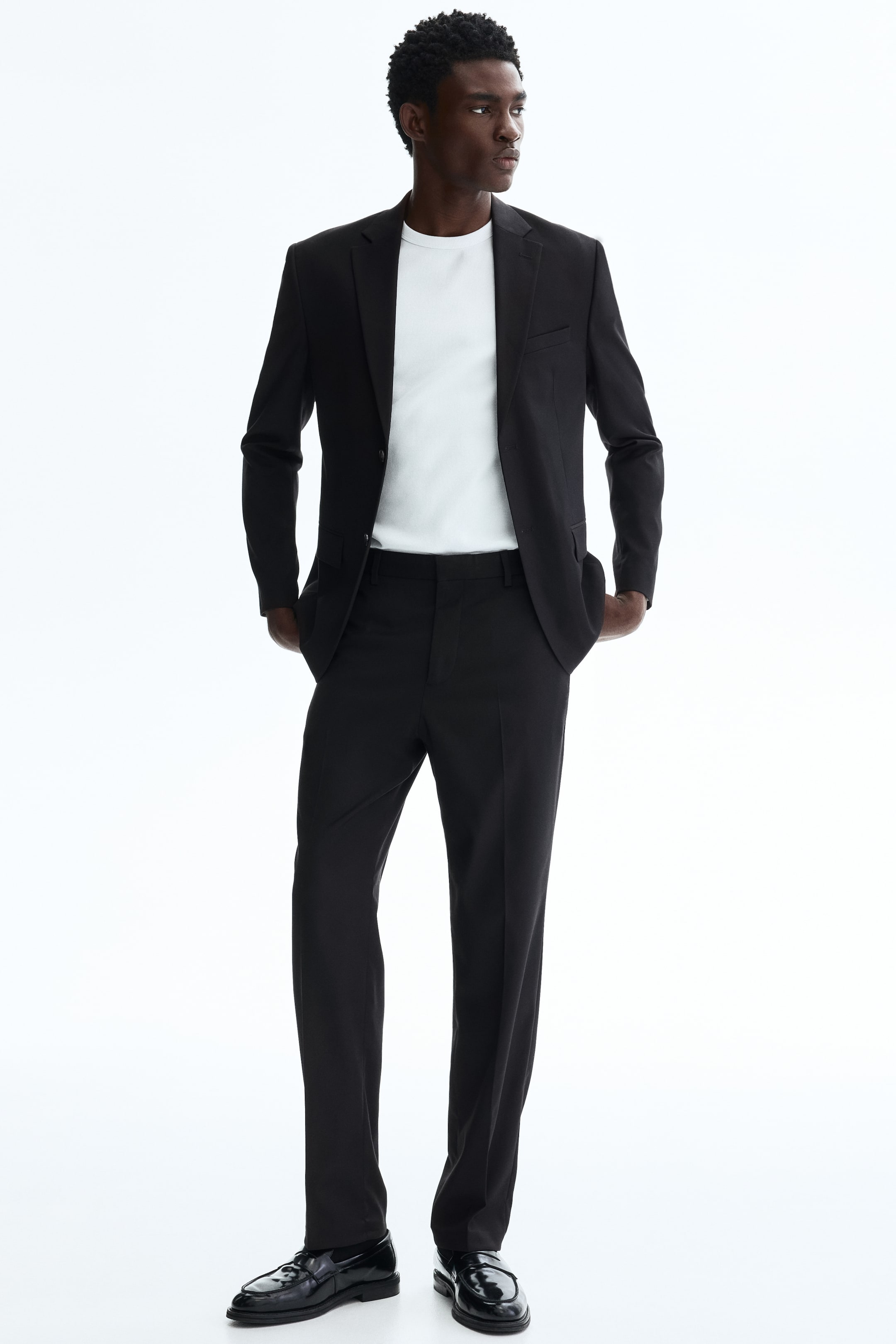 Regular-Fit Single-Breasted Jacket