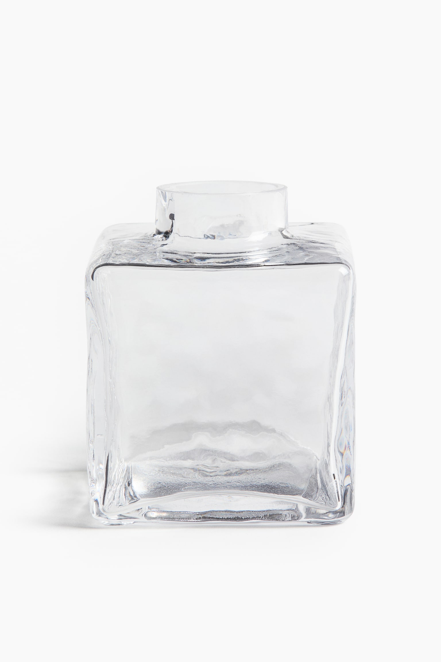 Textured-glass bud vase - Transparent/Light brown - 1