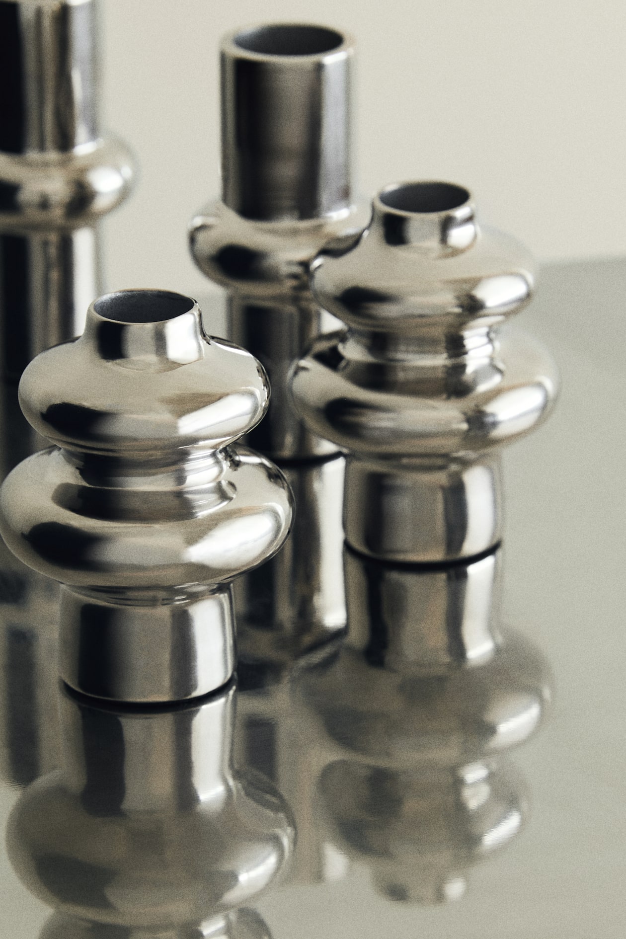 Minivasi in metallo 2 pezzi - Argentato - HOME | H&M IT