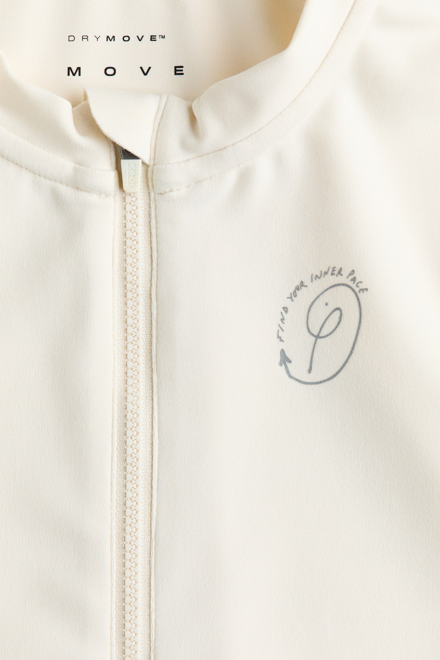 Женская куртка H&M Cycling jacket with DryMove™, цвет: Кремовый — фото 8