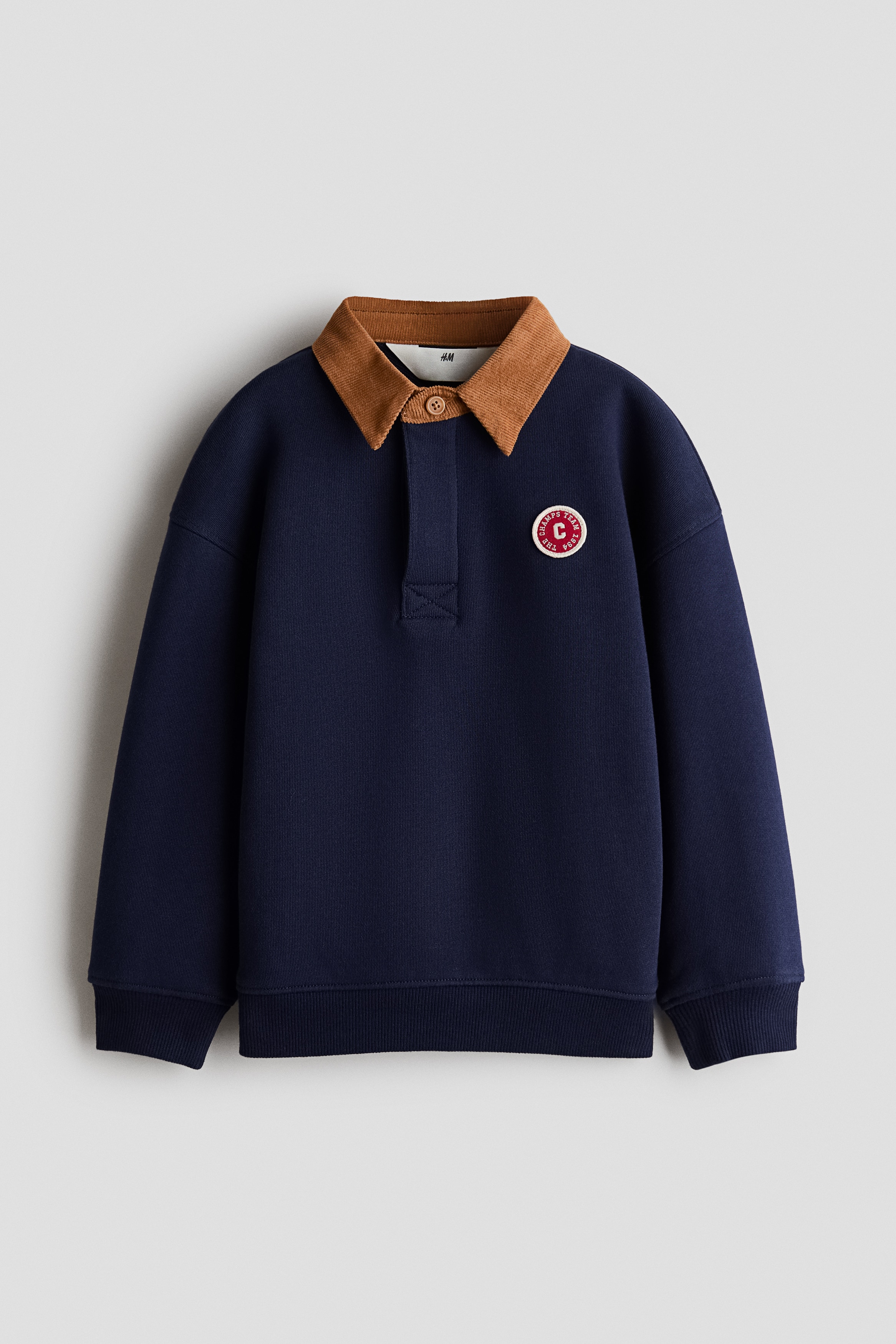 Rugby Shirt with Motif Detail