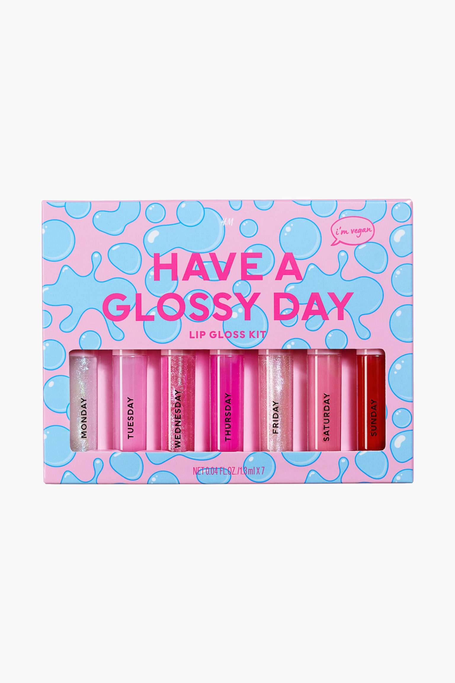 7-pack mini lip glosses - Pink - 1