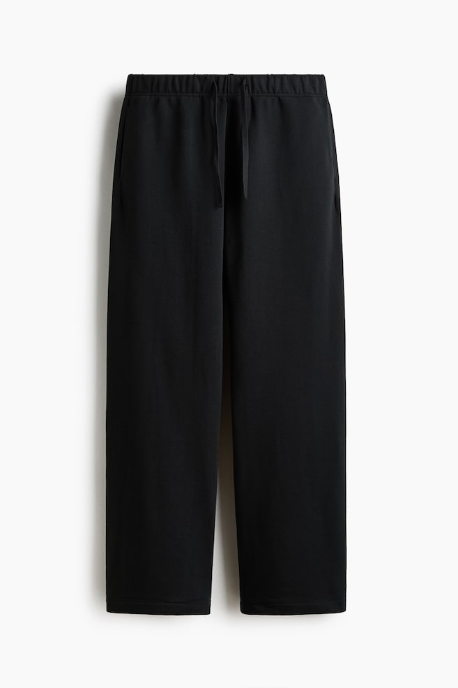 Relaxed Fit Cotton sweatpants - Black - 1