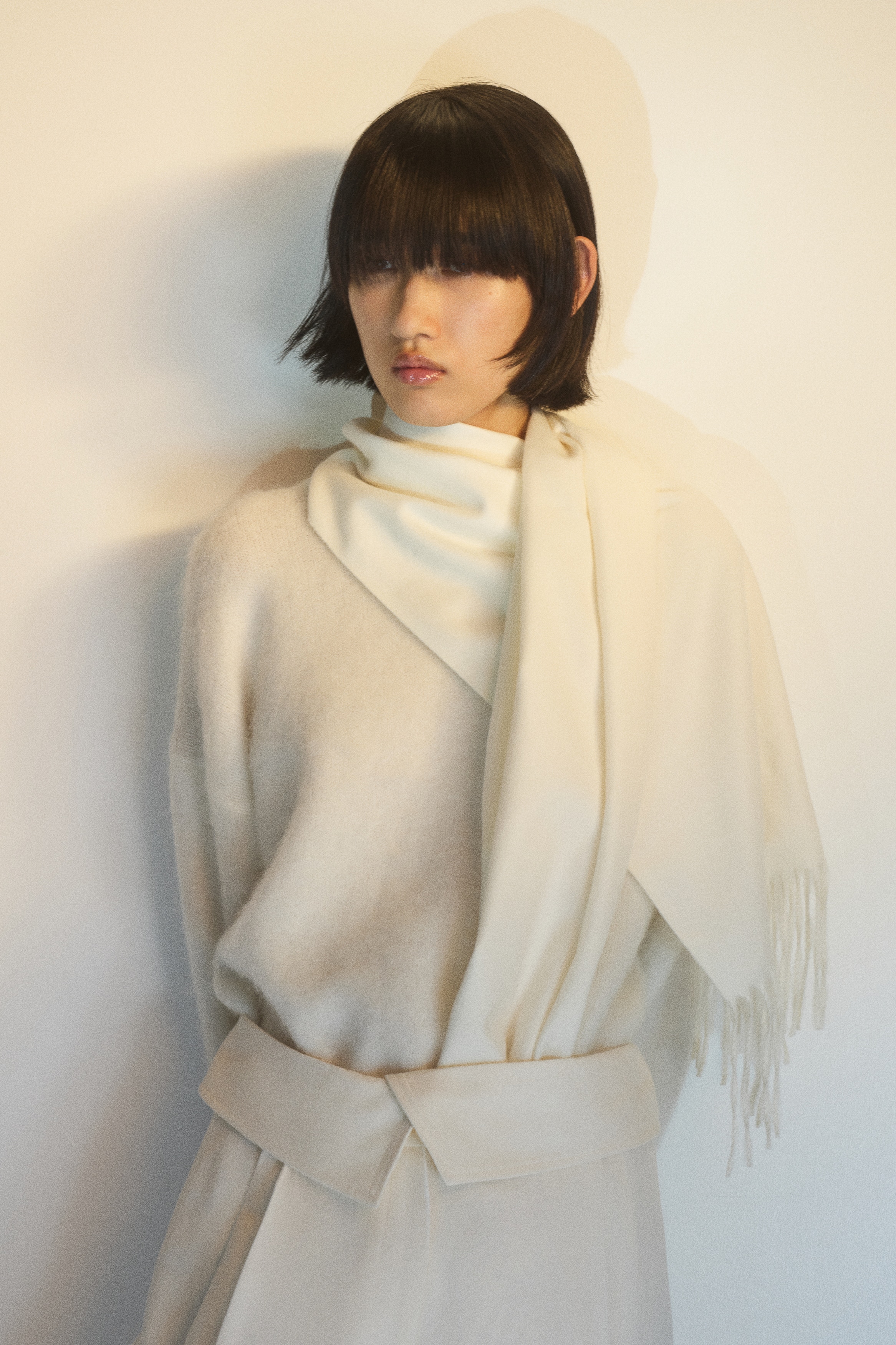Scarf - 奶油色/深灰色/格紋/咖啡色/千鳥格印花/深米色/豹紋