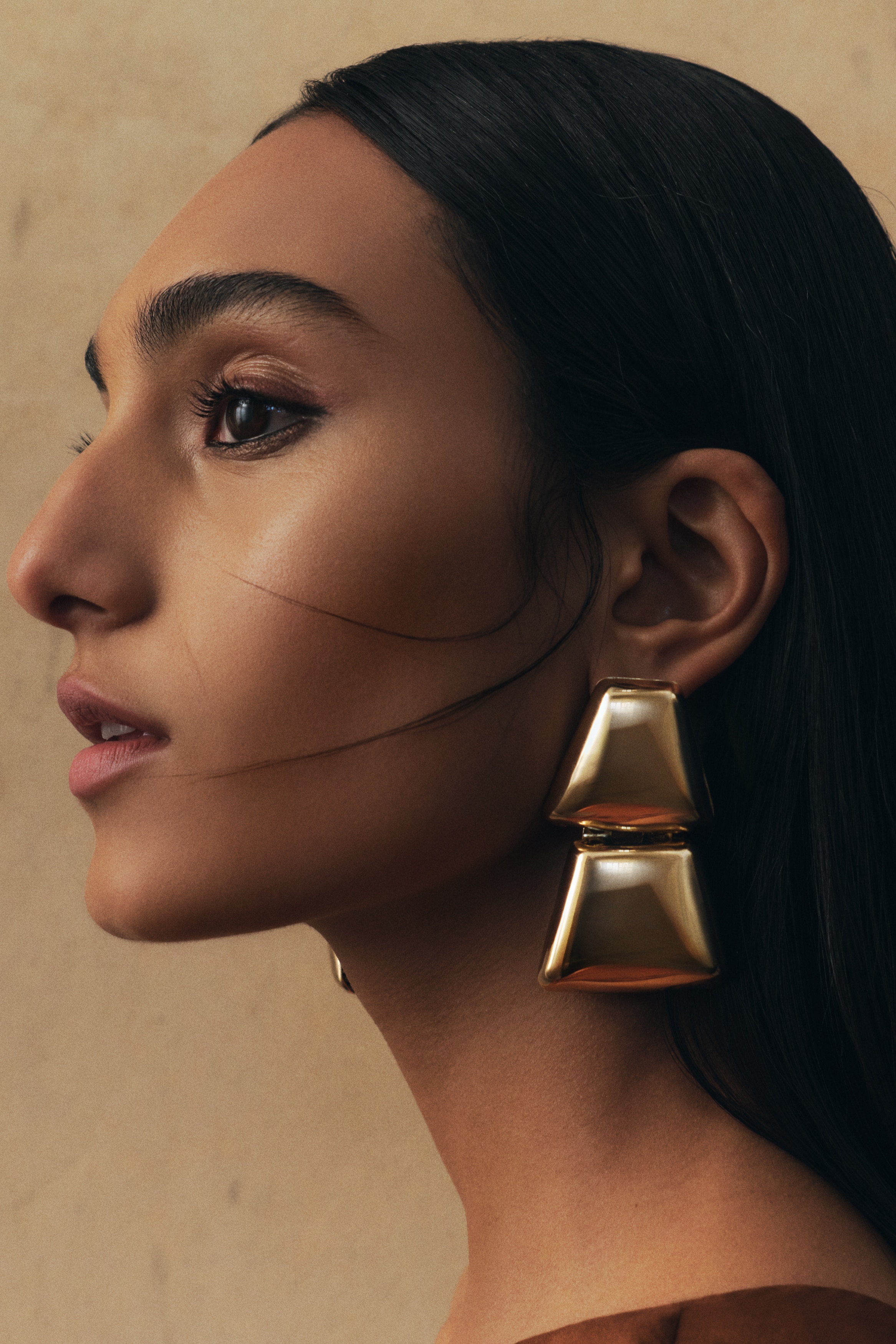 Large earrings