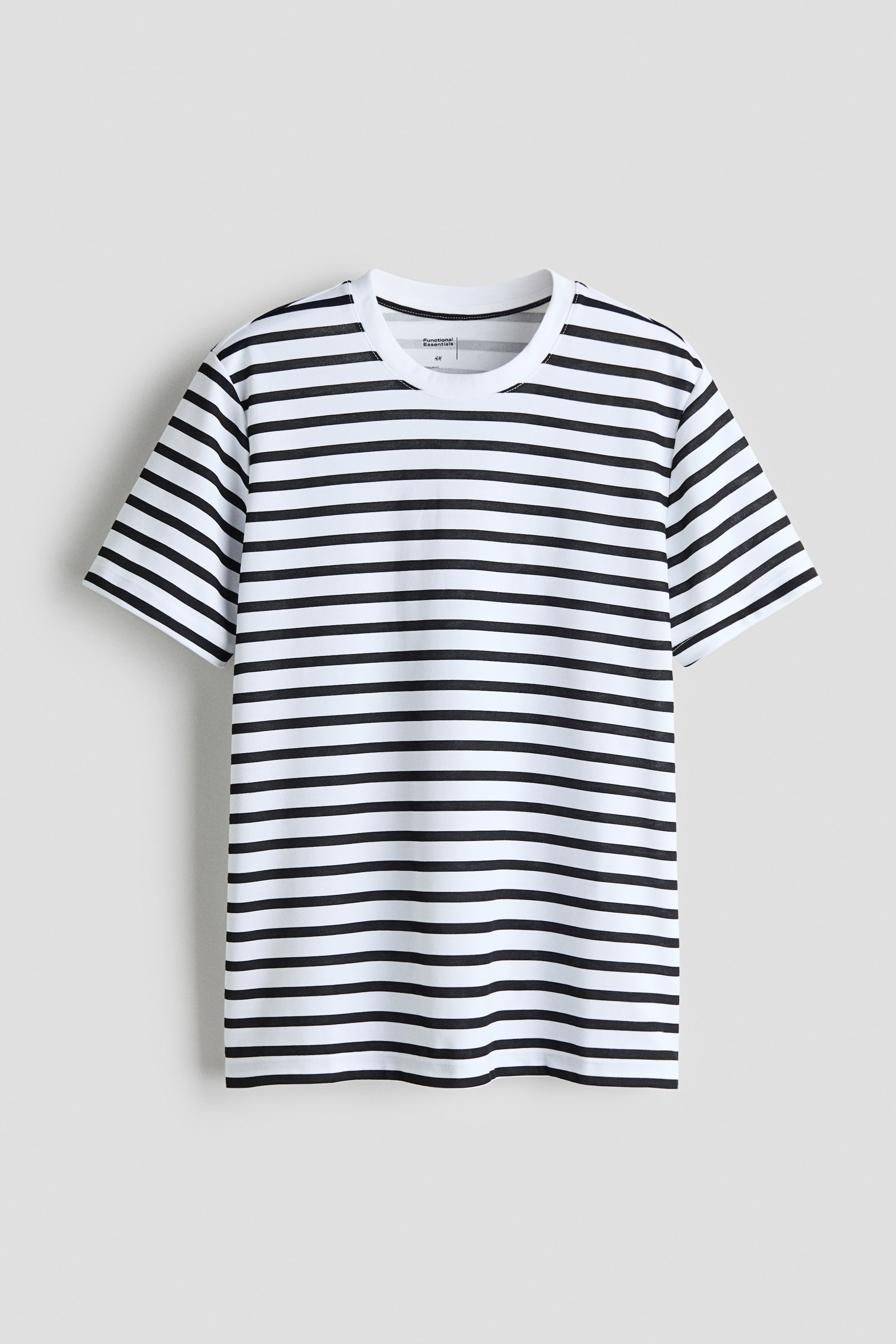 Nagyobb kép megtekintése: Póló Cooling Regular Fit - White/Striped - NŐI | H&M HU 1