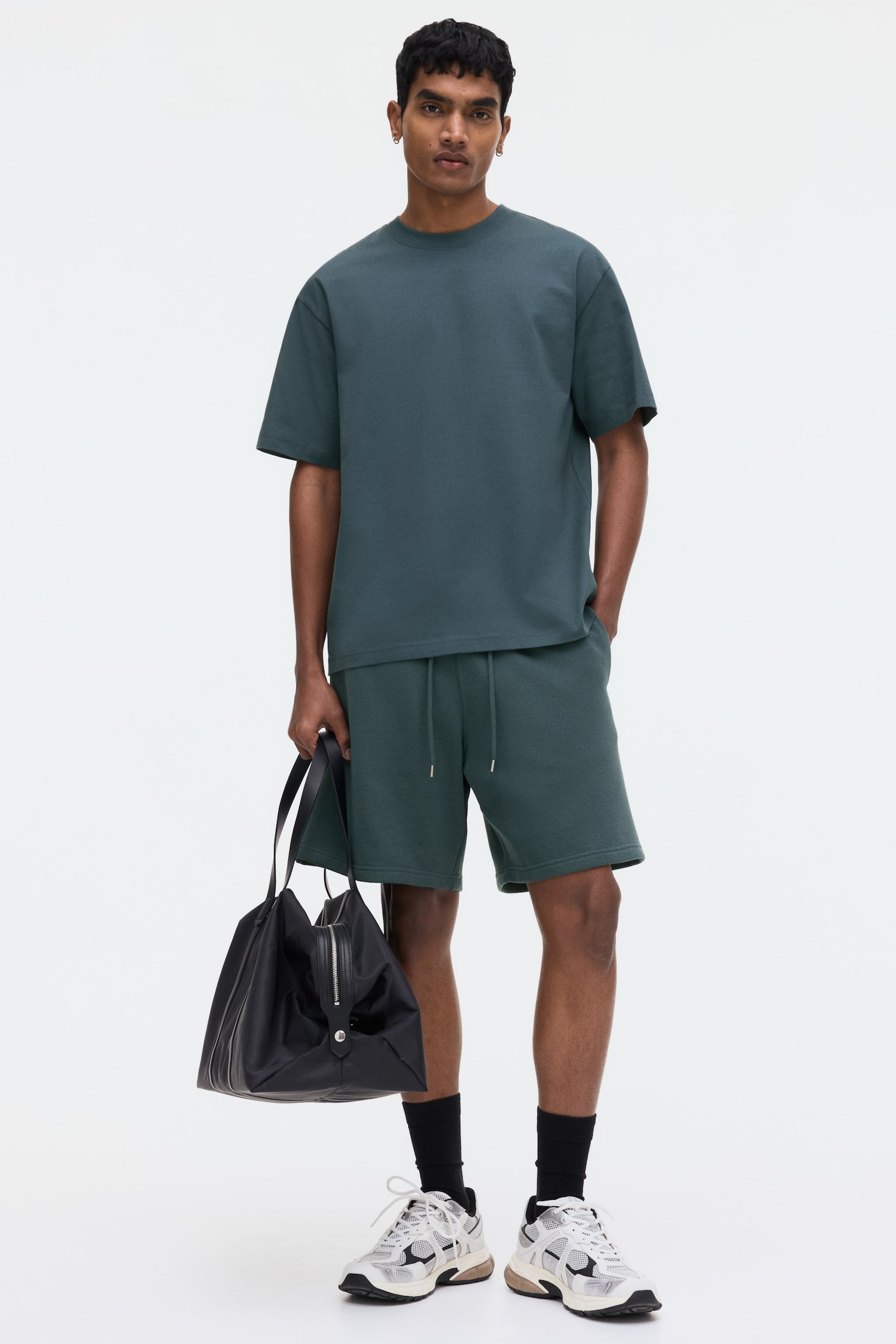Relaxed Fit T-shirt - Dark teal/Dark grey/Dusty blue/Forest green/White/Dark plum purple/Black/Brown/Khaki green/Beige/Light blue/Teal/Striped/Green/Light blue/Blue/Brown/Beige - 6