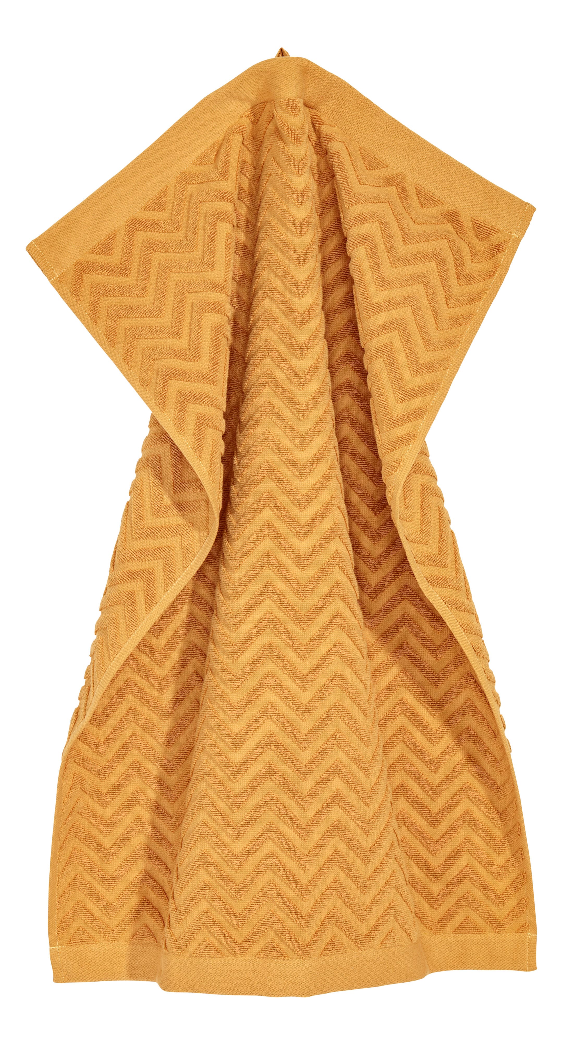 View larger image: Jacquard-patterned hand towel - Dark yellow - Home All | H&M GB 1