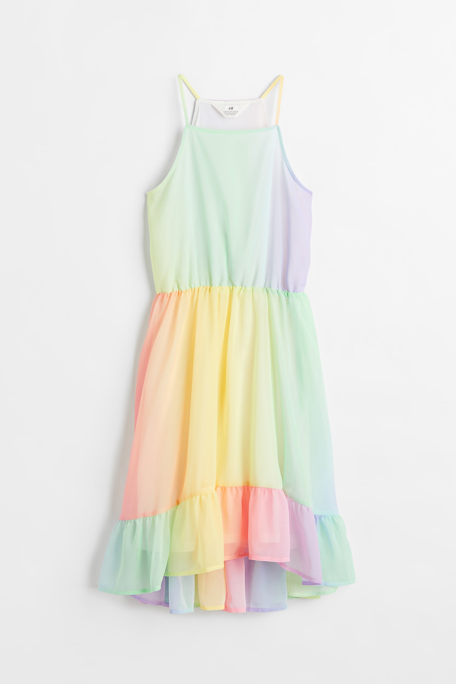 Chiffon dress - Green/Ombre - 1