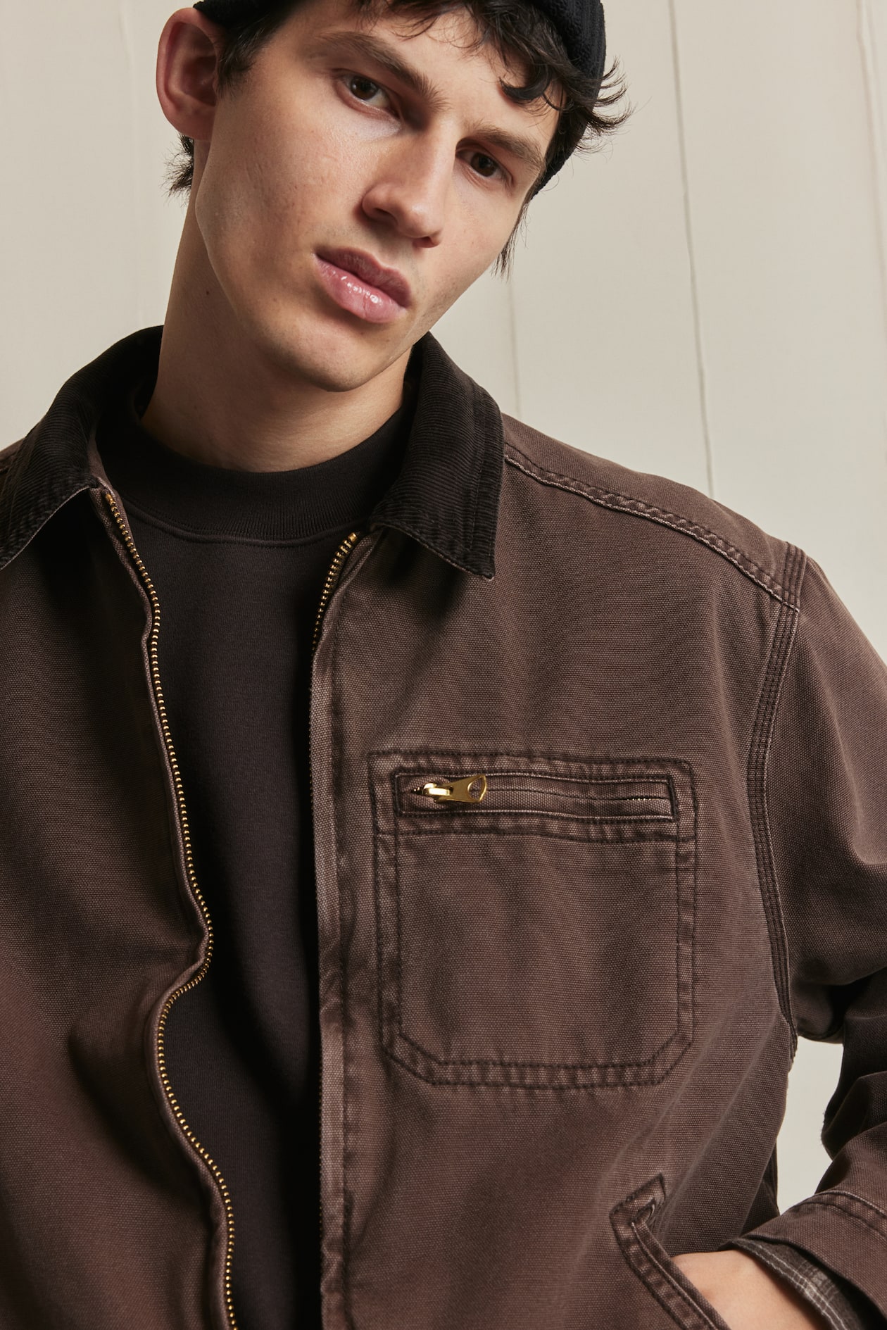 Chamarra Regular Fit Chamarra De Piel Hombre H&m Chamarra Piel