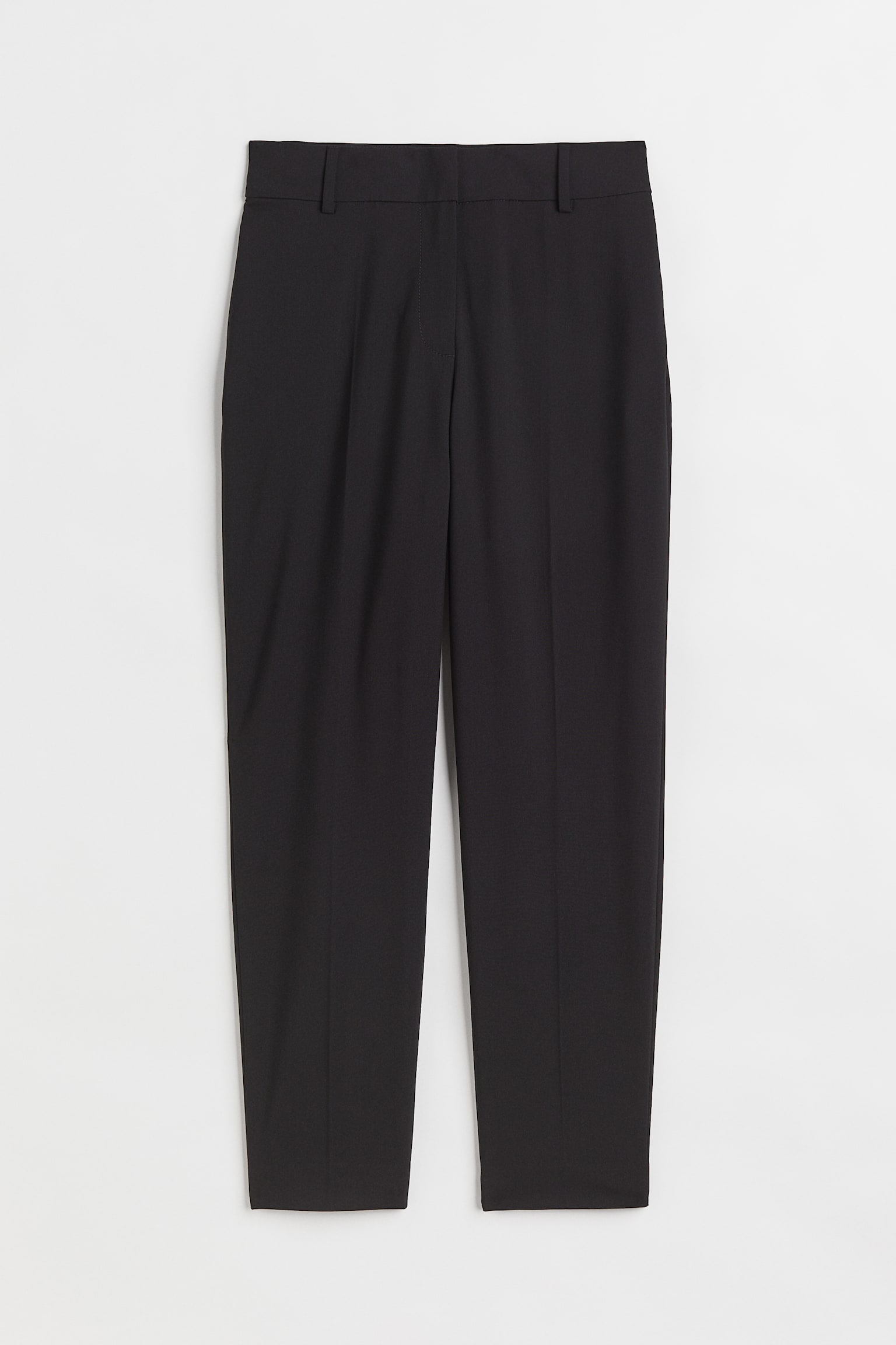 Cigarette trousers - Black/Dark grey-green/Light beige marl/Powder pink/Navy blue/Navy blue/Grey/Checked/Light beige - 2