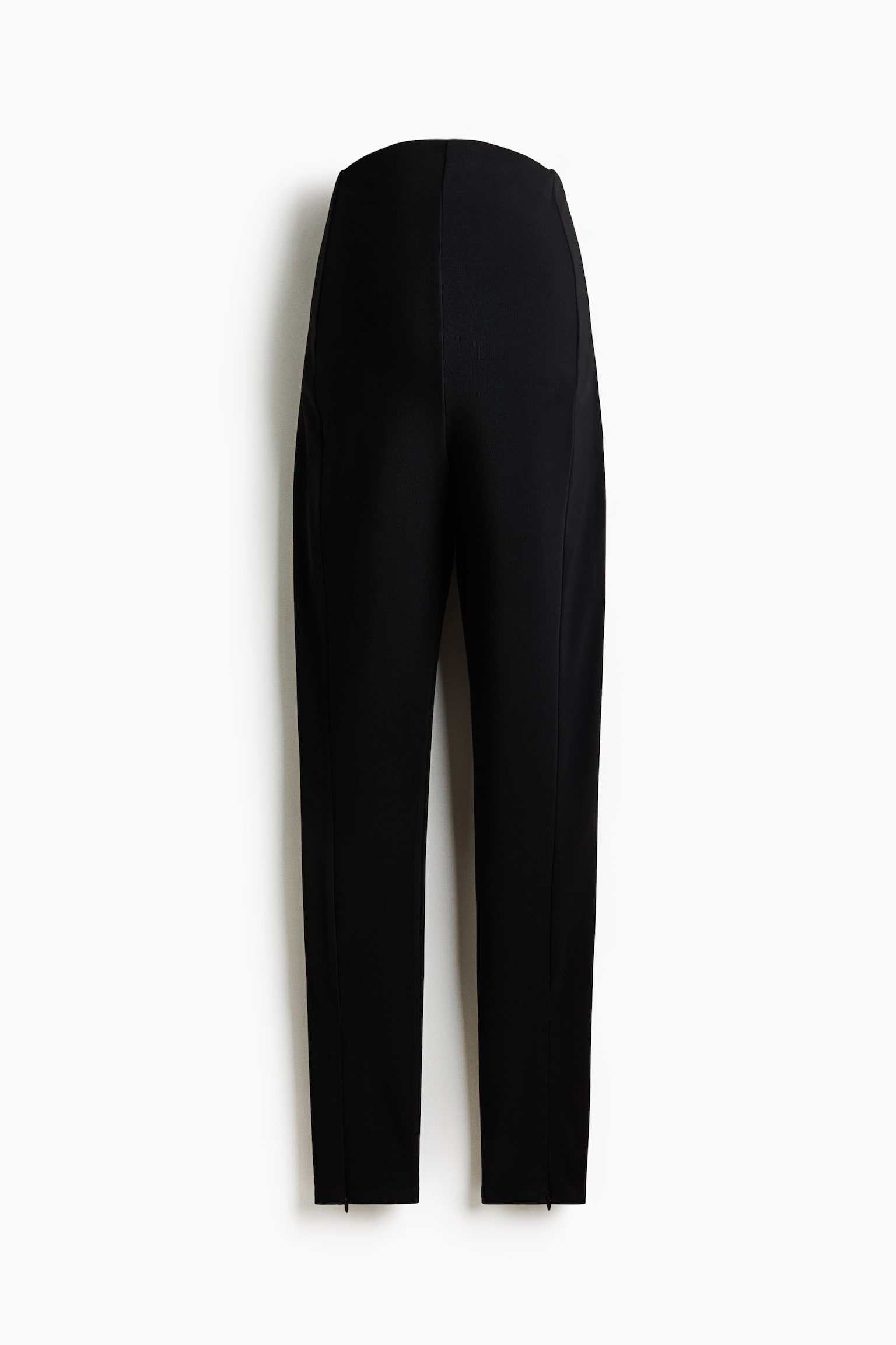 MAMA Zip-hem leggings - Black