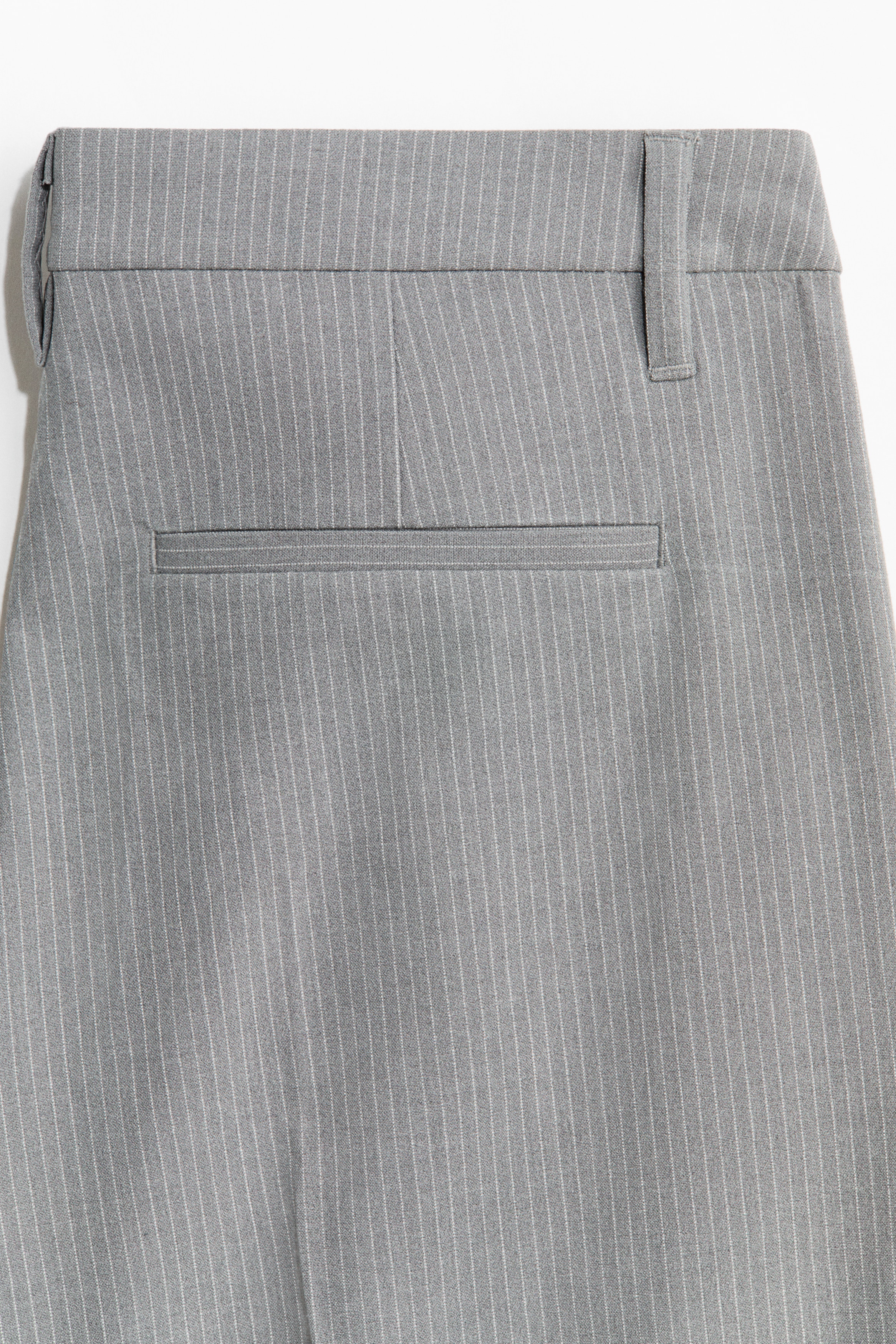 h&m grey dress pants Women's Gray melange/pinstriped Dress Pants