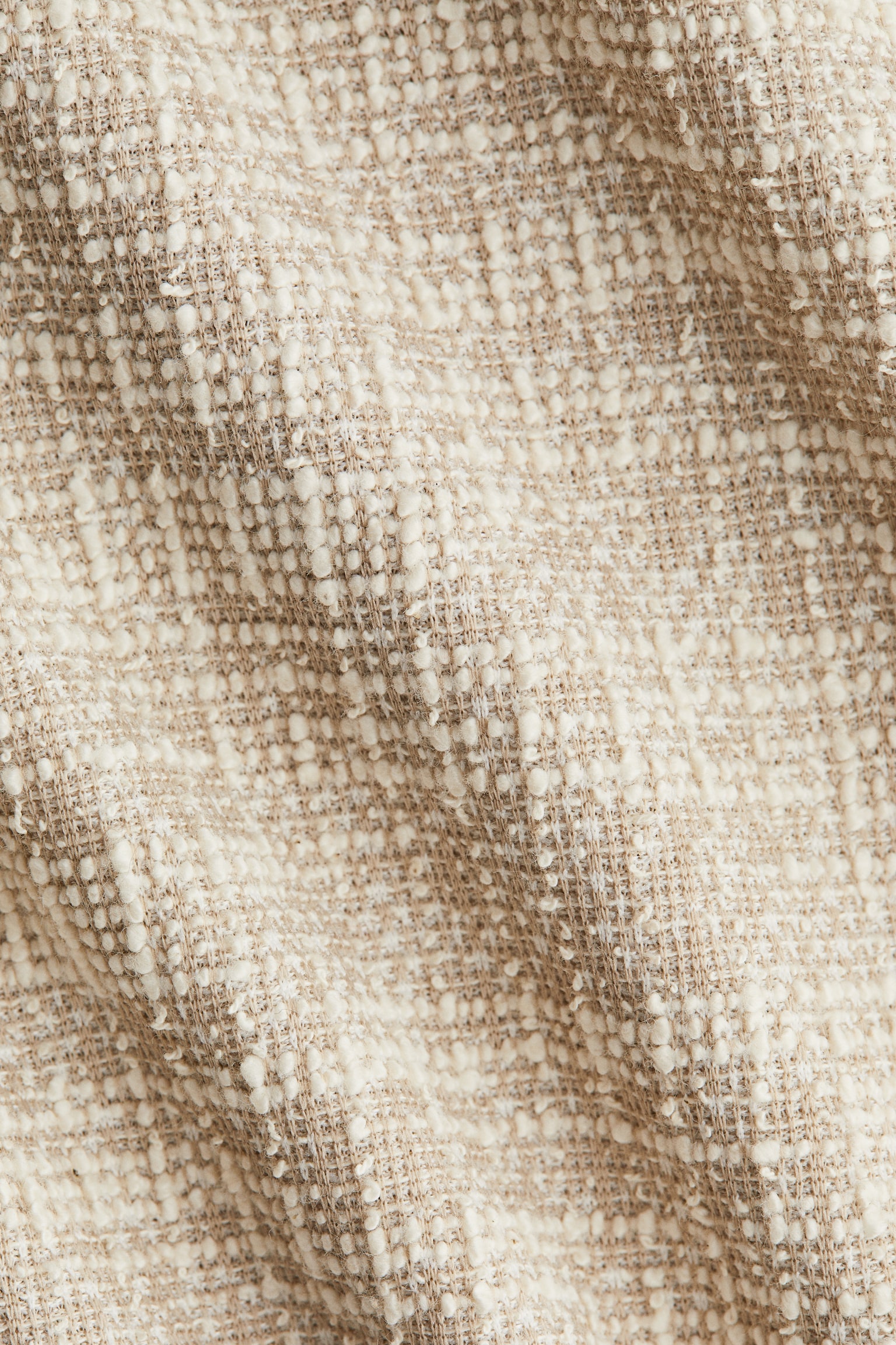 提花平織洋裝 - 淺米色/Black marl - 3