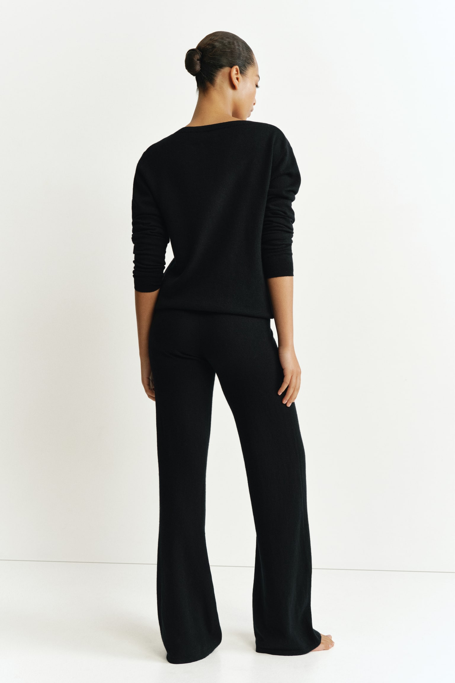 Женские брюки H&M Wool Pull-On, цвет: Чёрный — фото 5
