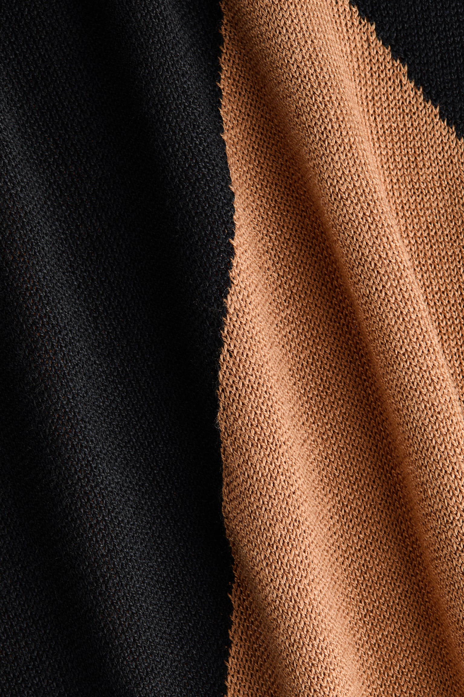 Женский топ H&M Intarsia-Knit, цвет: Тёмный бежевый / С ромбами — фото 5