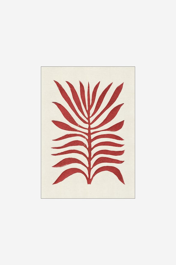 Alisa Galitsyna - Red Branch / Lino Print