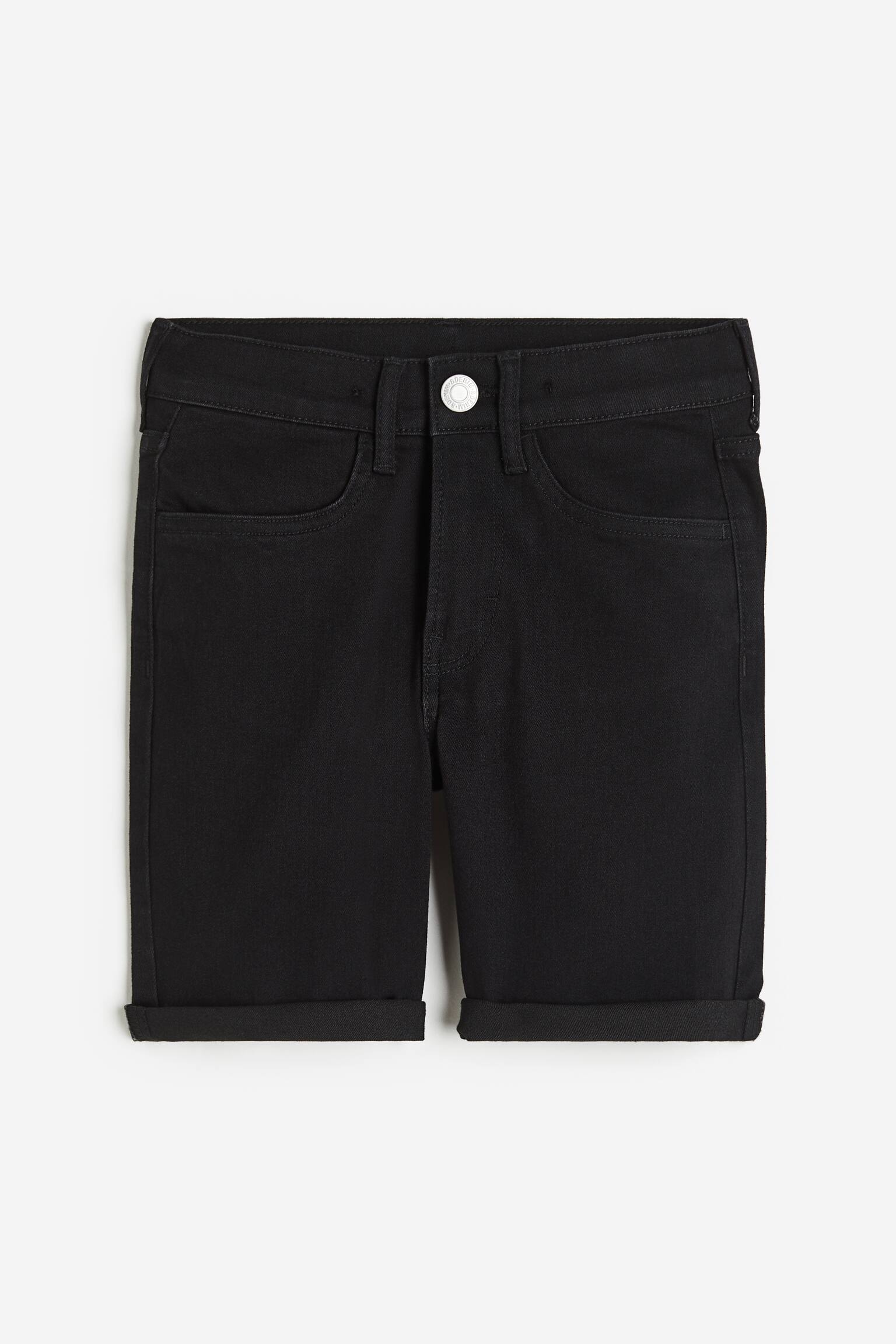 Quần short Slim Fit - Màu đen - 1