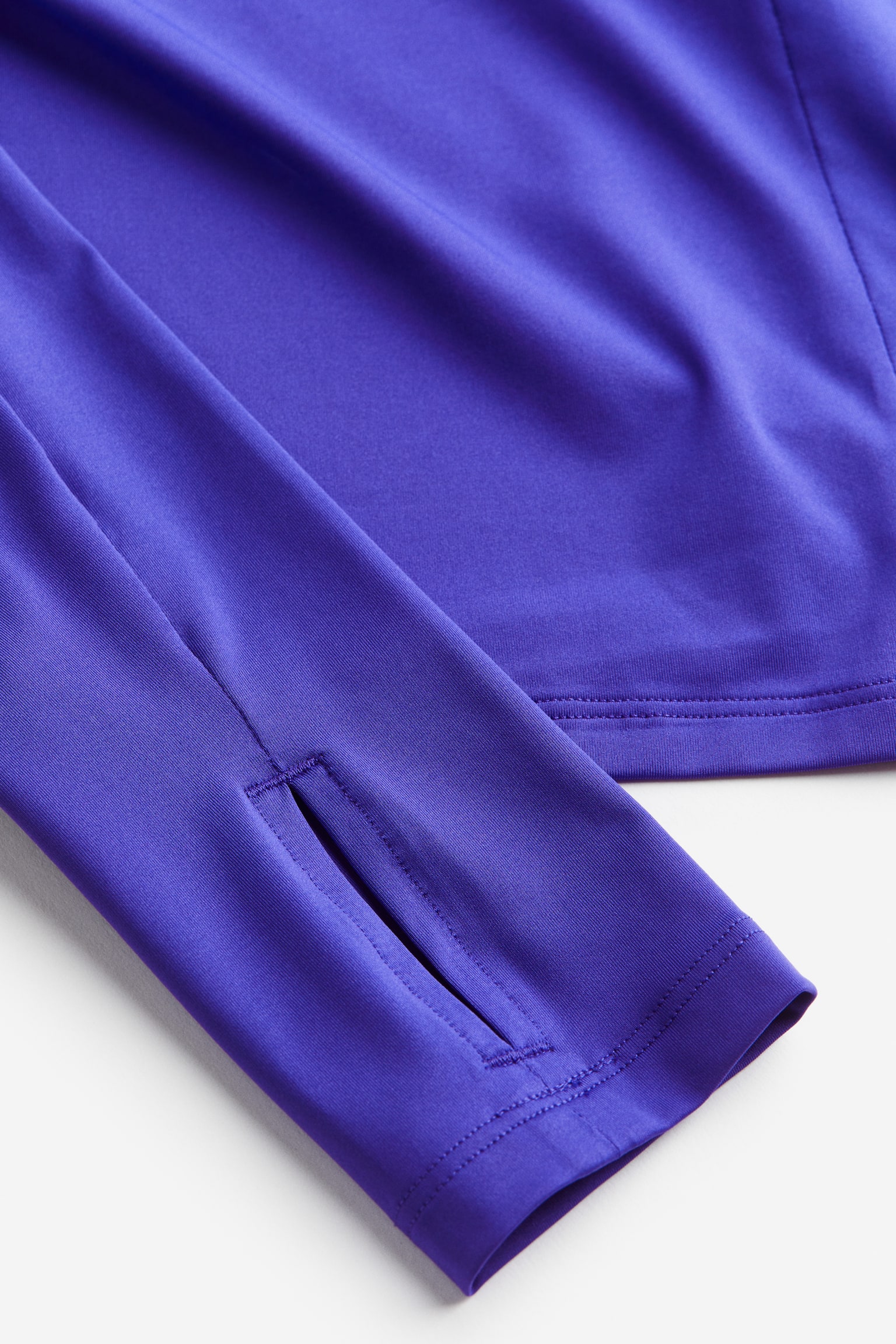 Half Zip Activewear Sweater In DryMove™ - Bright purple/Black - 2