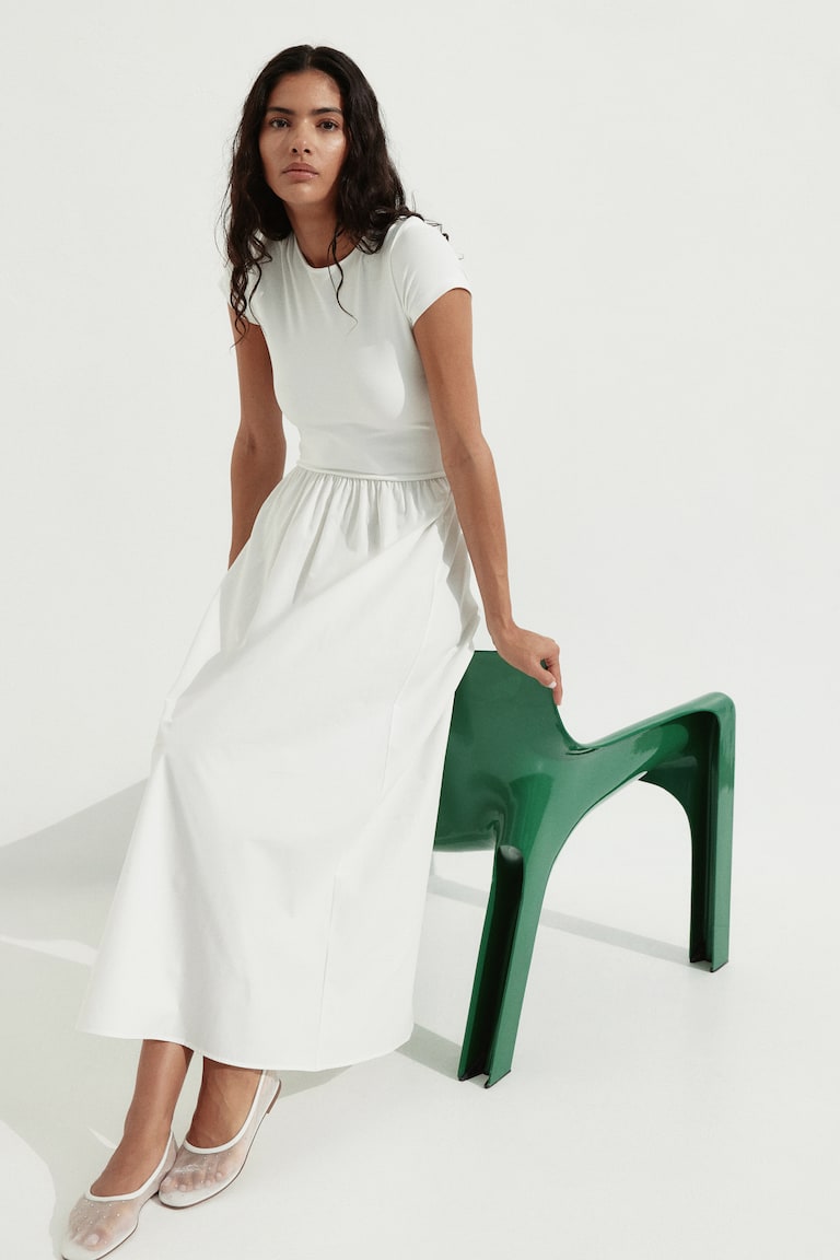 Maxi Dress White Maxi Skirt H&m Boho Skirt Long Tiered Maxi