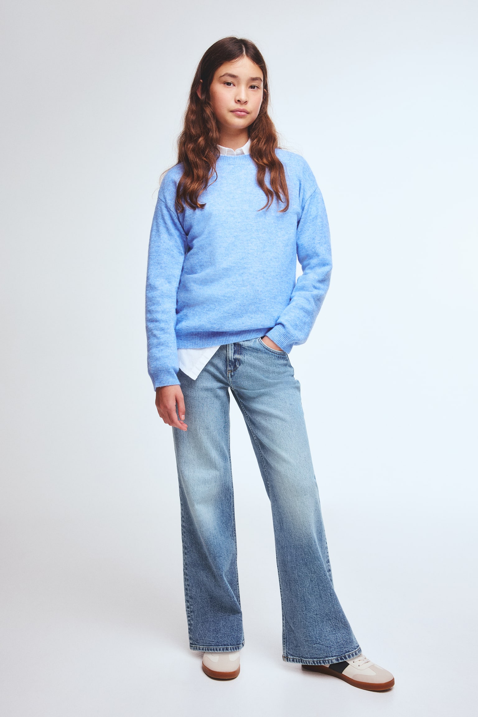 Baggy Fit Bootcut Jeans - Denim blue/Denim gray/Washed light gray/Denim blue/Denim black/Denim blue - 1