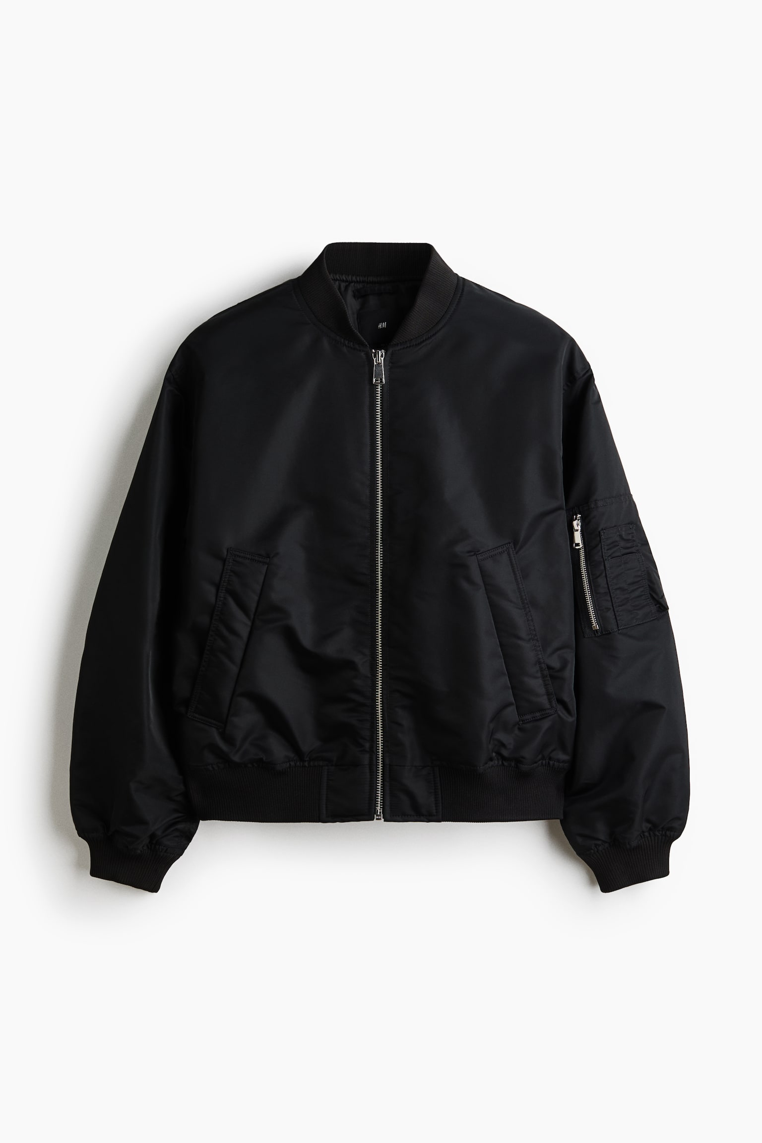 Cazadora bomber acolchada - Negro/Verde oscuro