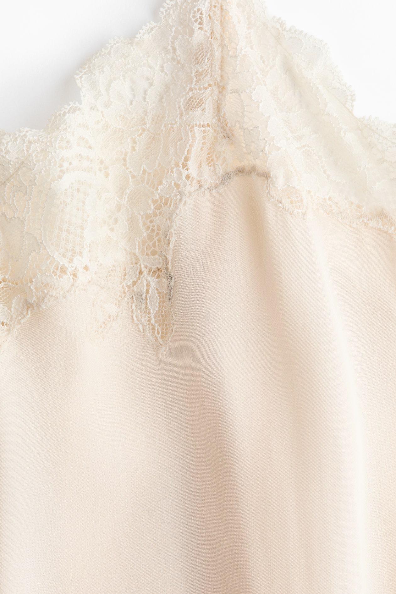 Lace-Trimmed Satin Slip Dress - image 3