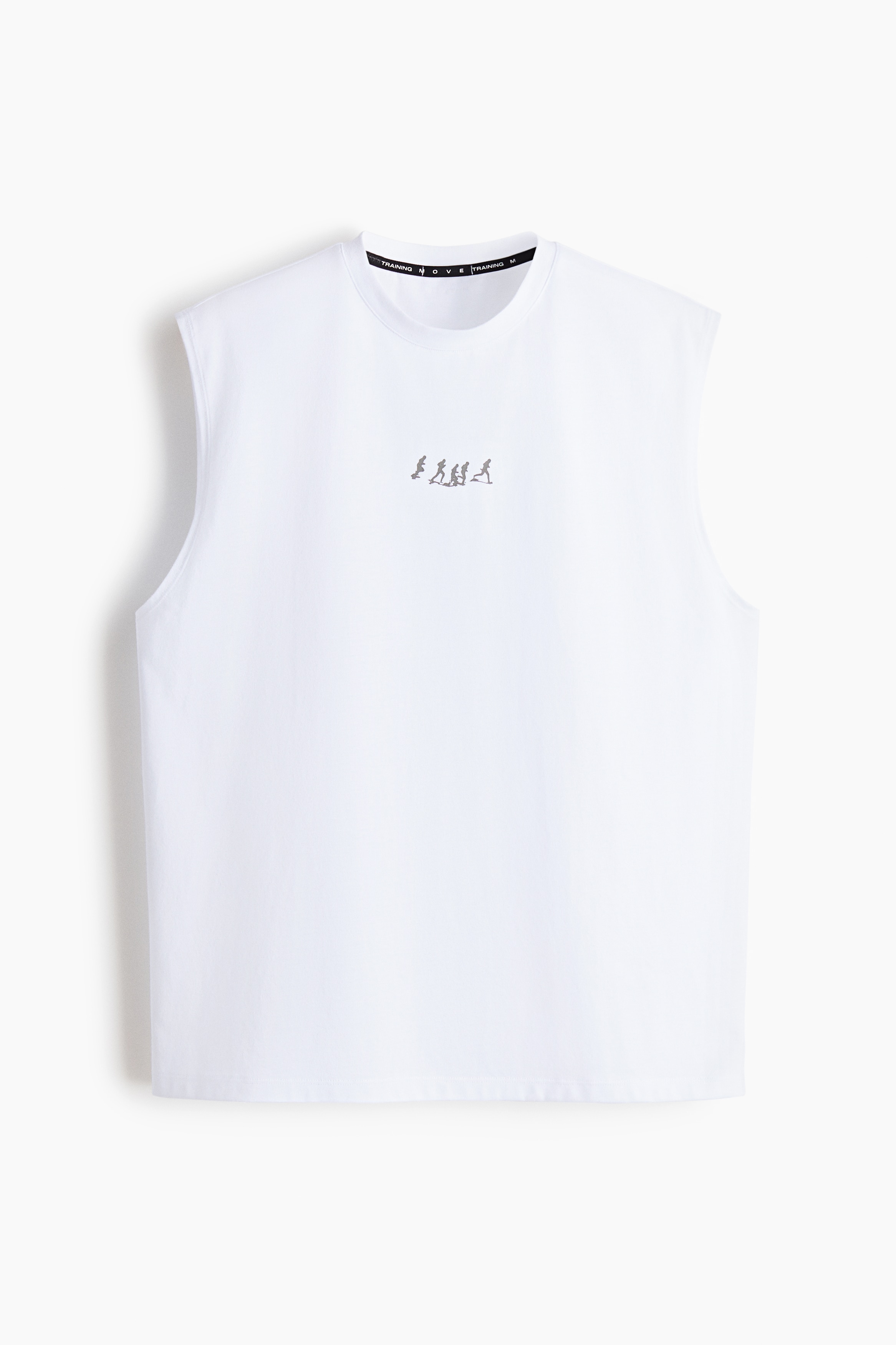 Träningslinne med DryMove™ Loose Fit - Vit/Inner Peace/Mörkgrå