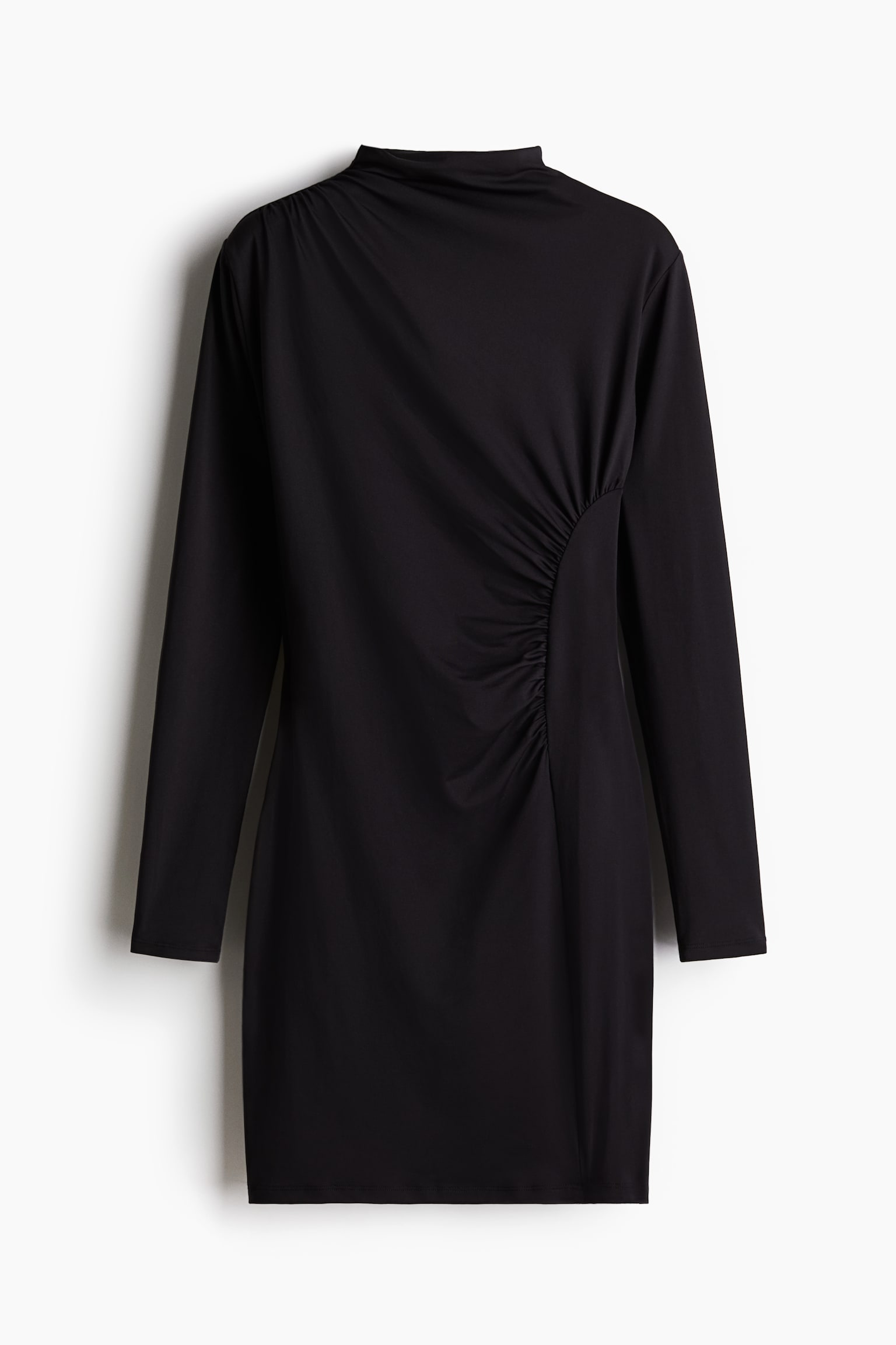 Женское платье H&M Draped Bodycon, цвет: Чёрный — фото 1