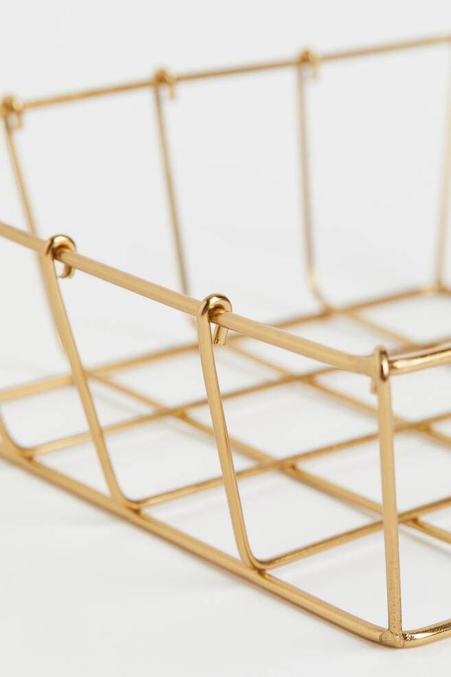 Small metal wire basket - Gold-coloured/Black - 2