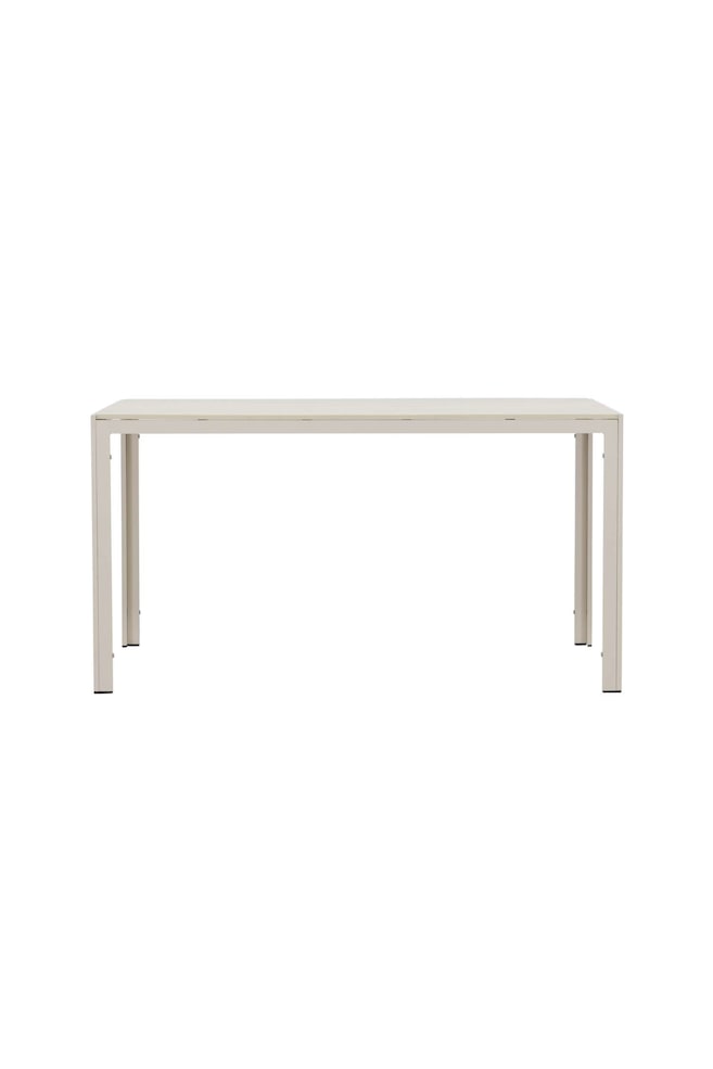 Mirko Esstisch - Aluminium, Beige - 1
