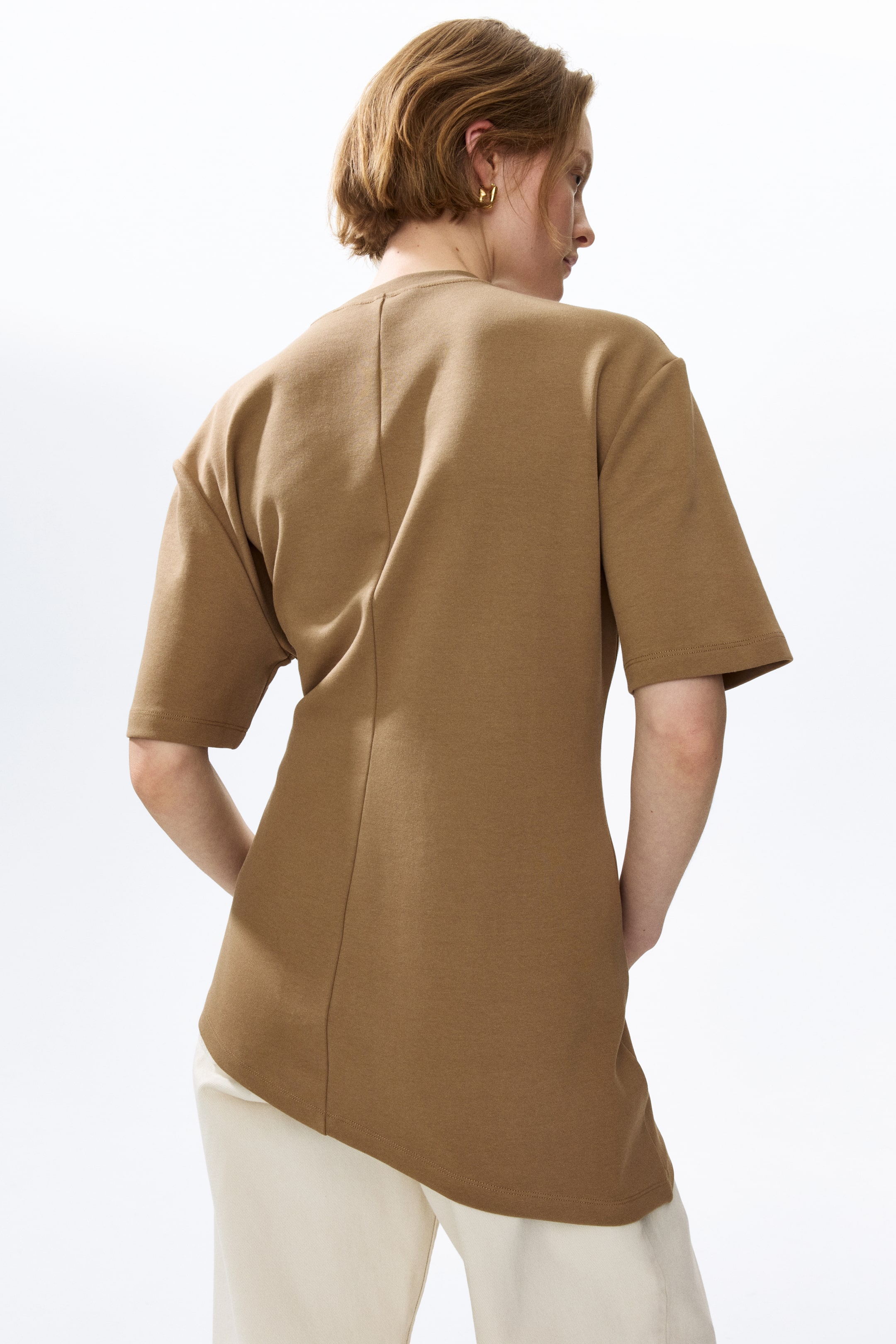 Draped-Detail Asymmetric Top