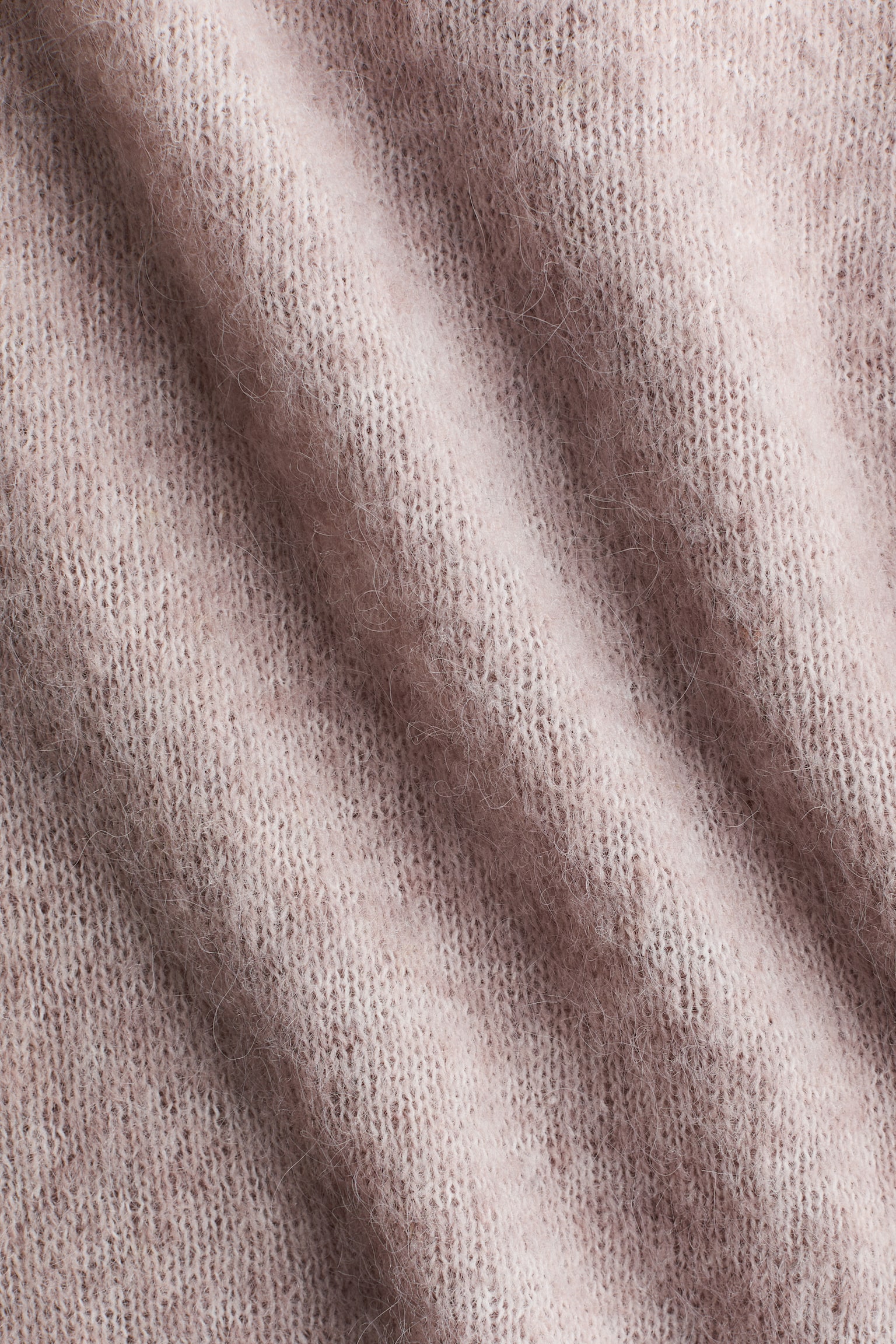 Женский свитер H&M Boat-Neck Fine-Knit, цвет: Светлый пыльный розовый — фото 6