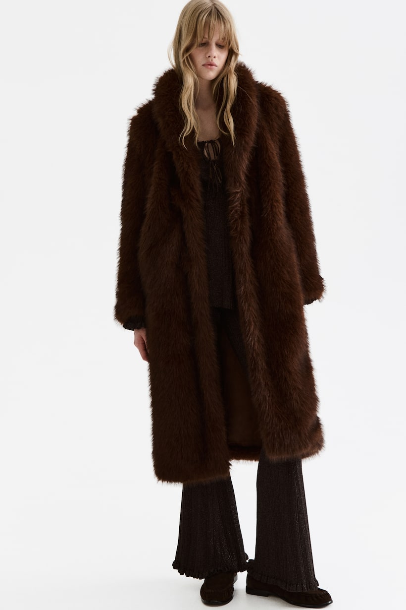 Rust Women's Coats Faux Fur Trenches H&M GB